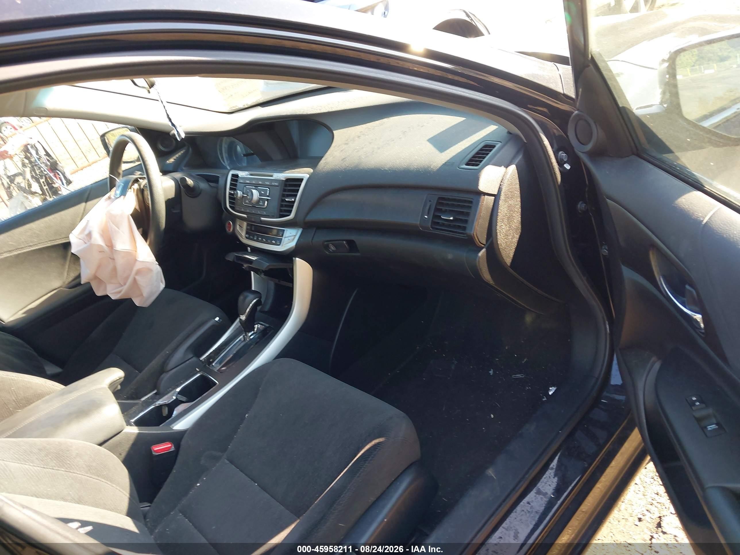 2013 Honda Accord Ex Black vin: 1HGCR2F78DA080748