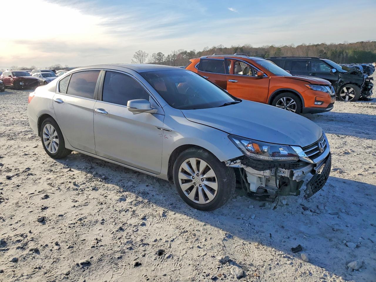 2013 Honda Accord Ex Серебряный vin: 1HGCR2F78DA107480