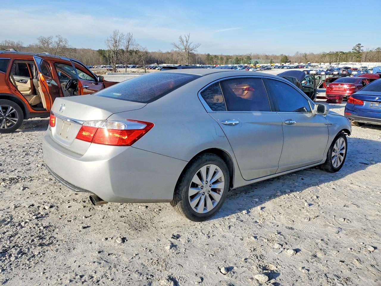 2013 Honda Accord Ex Серебряный vin: 1HGCR2F78DA107480