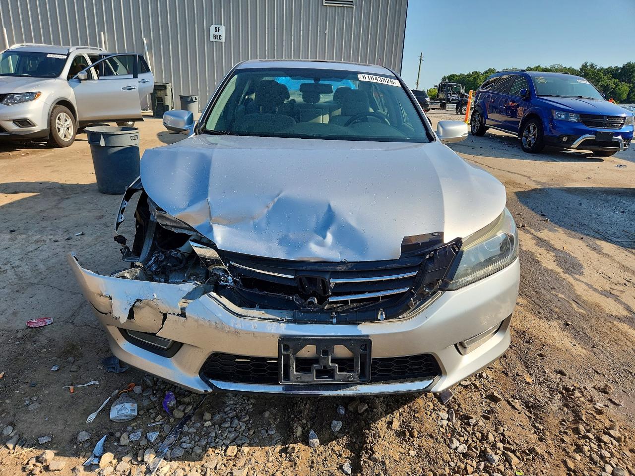 2013 Honda Accord Ex Silver vin: 1HGCR2F78DA132976