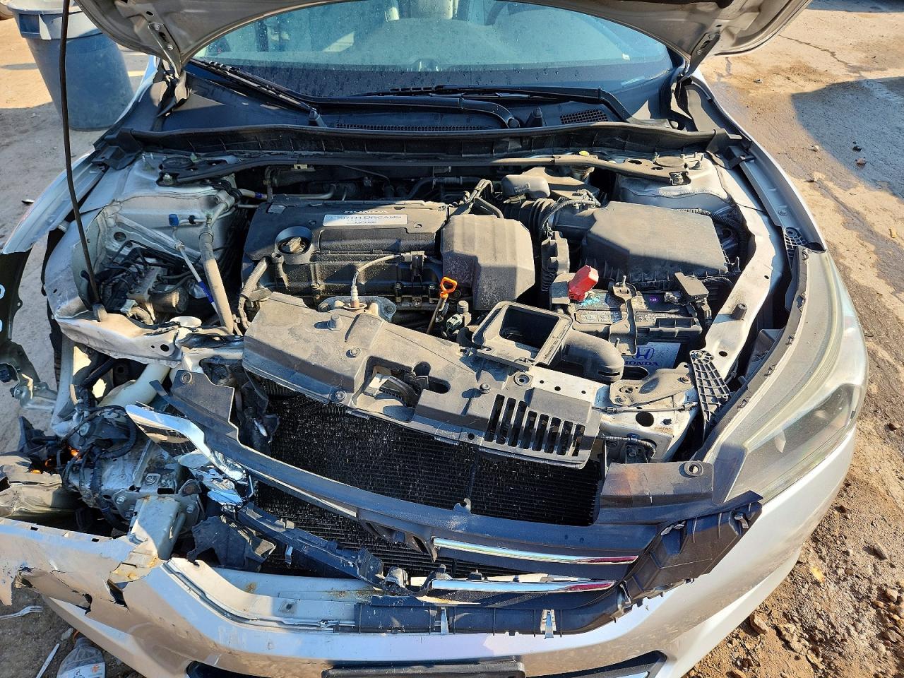 2013 Honda Accord Ex Silver vin: 1HGCR2F78DA132976