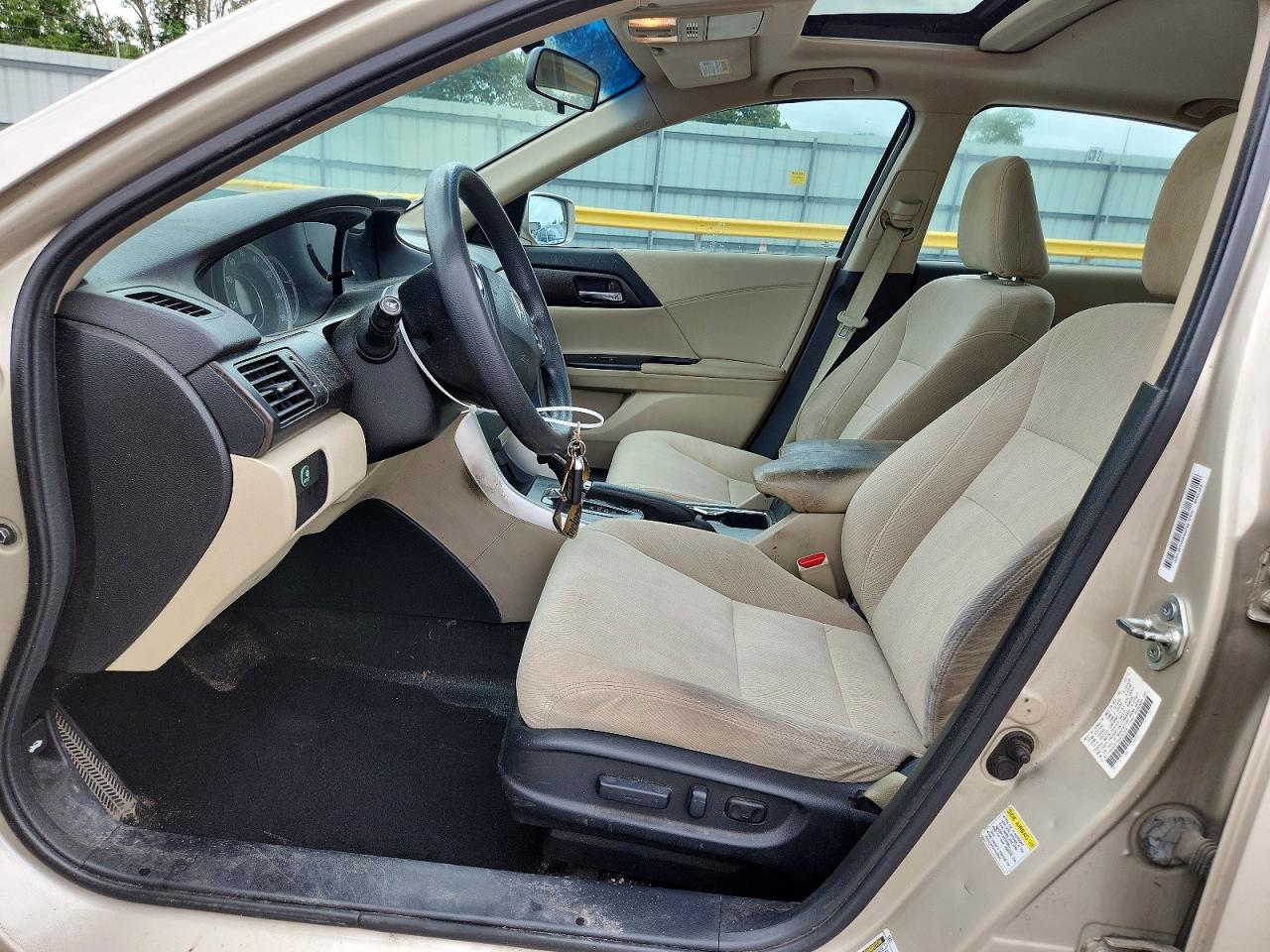 2013 Honda Accord Ex Beige vin: 1HGCR2F78DA147008