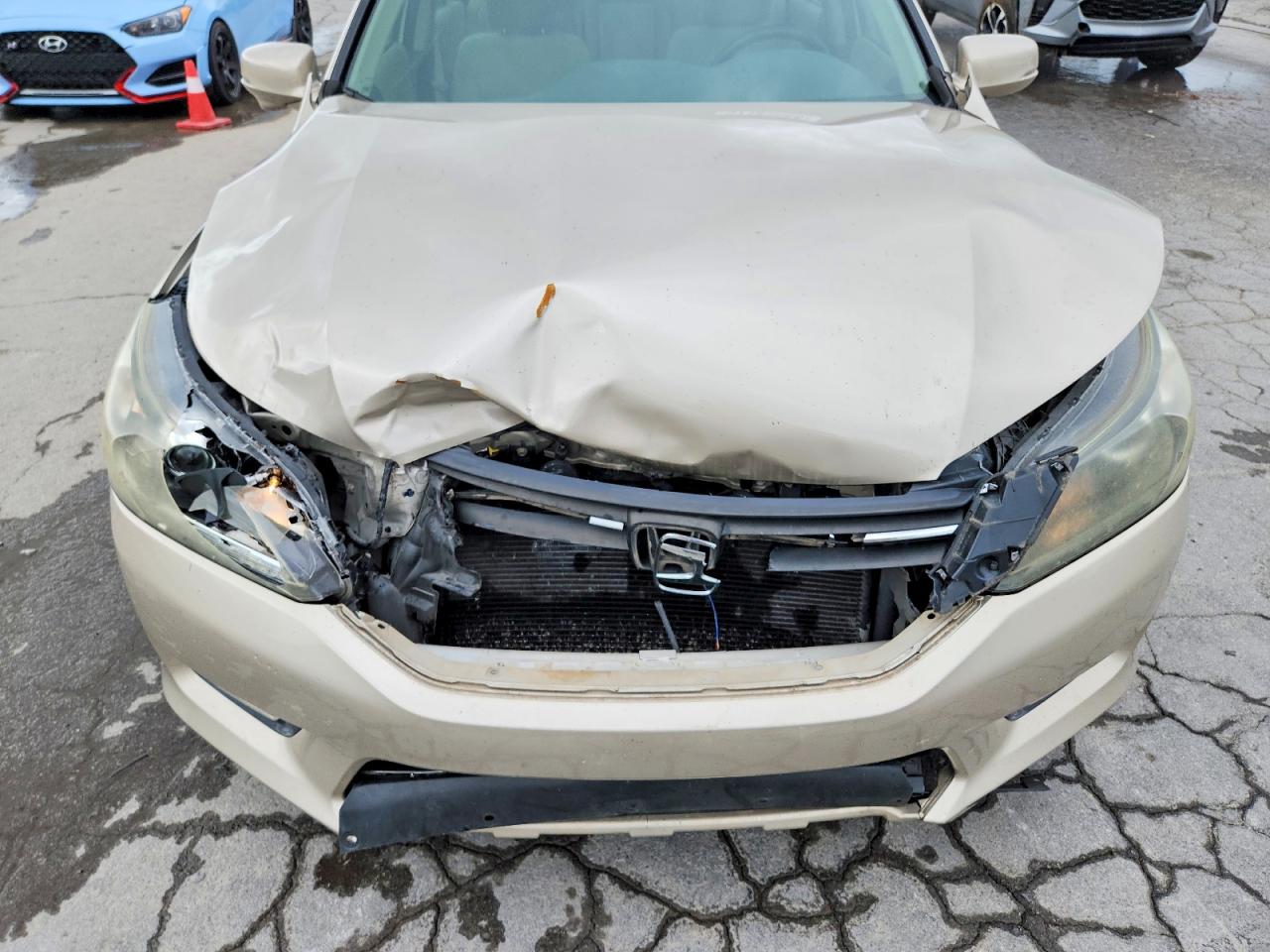 2013 Honda Accord Ex Beige vin: 1HGCR2F78DA147008