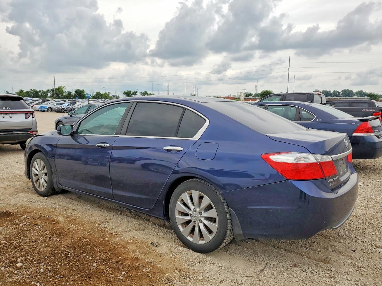 2013 Honda Accord Ex Blue vin: 1HGCR2F78DA184575