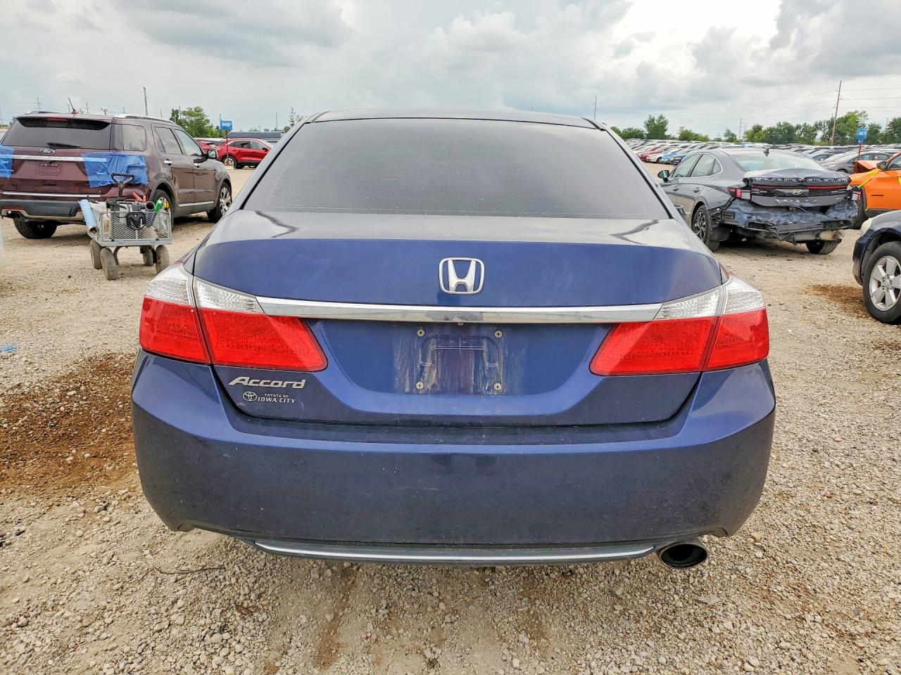 2013 Honda Accord Ex Blue vin: 1HGCR2F78DA184575