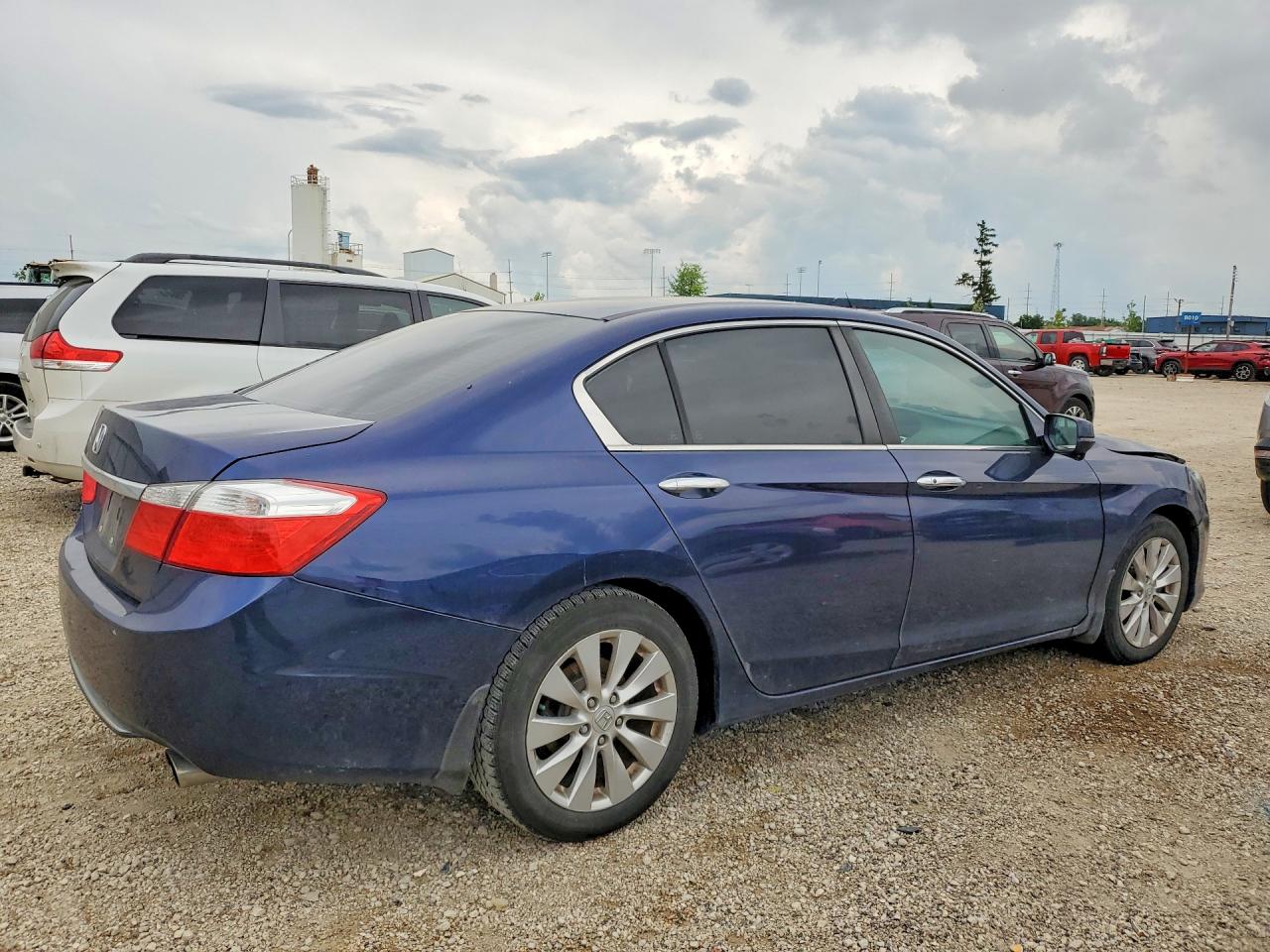 2013 Honda Accord Ex Blue vin: 1HGCR2F78DA184575