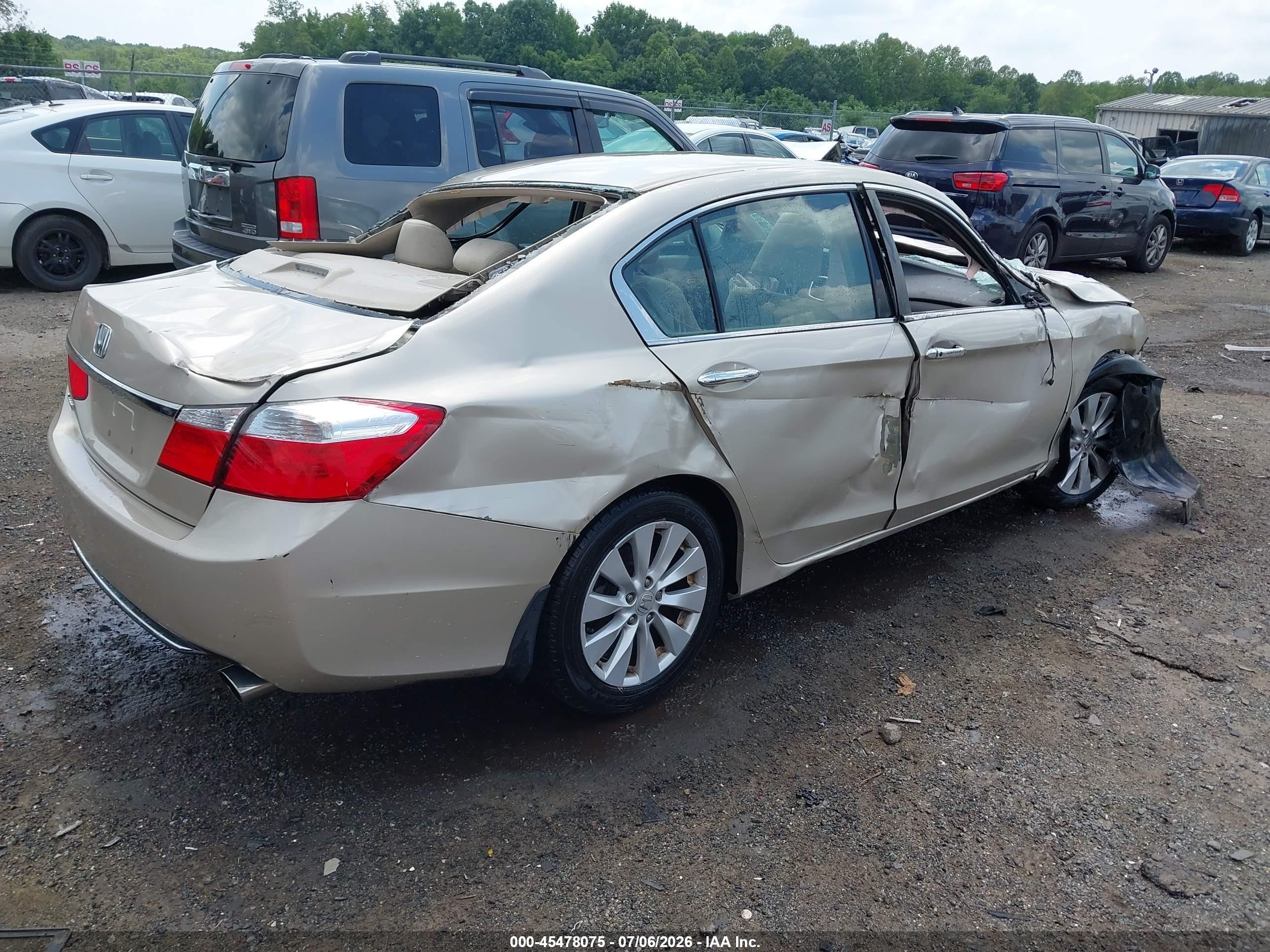 2013 Honda Accord Ex Champagne vin: 1HGCR2F78DA186357