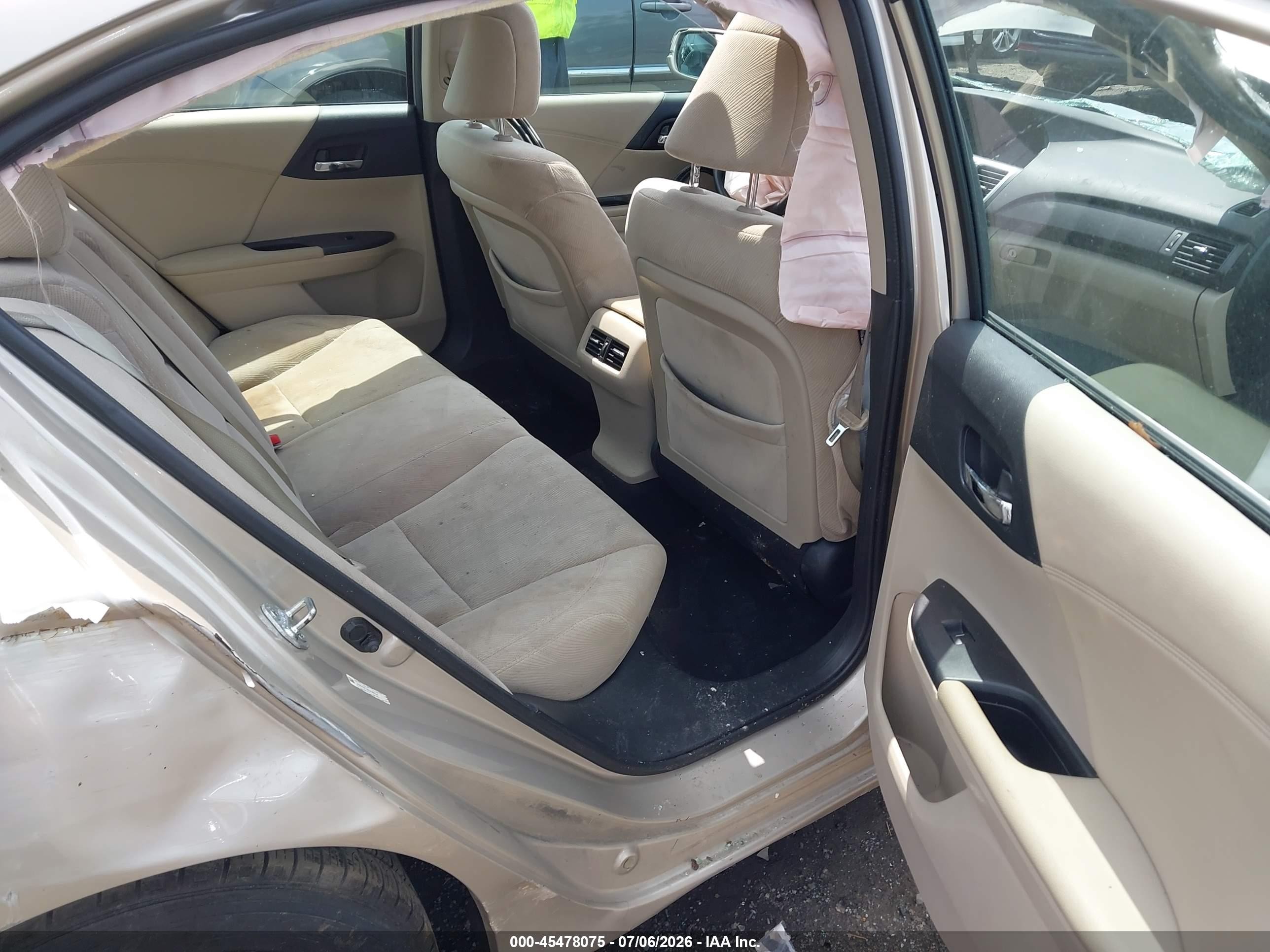 2013 Honda Accord Ex Champagne vin: 1HGCR2F78DA186357