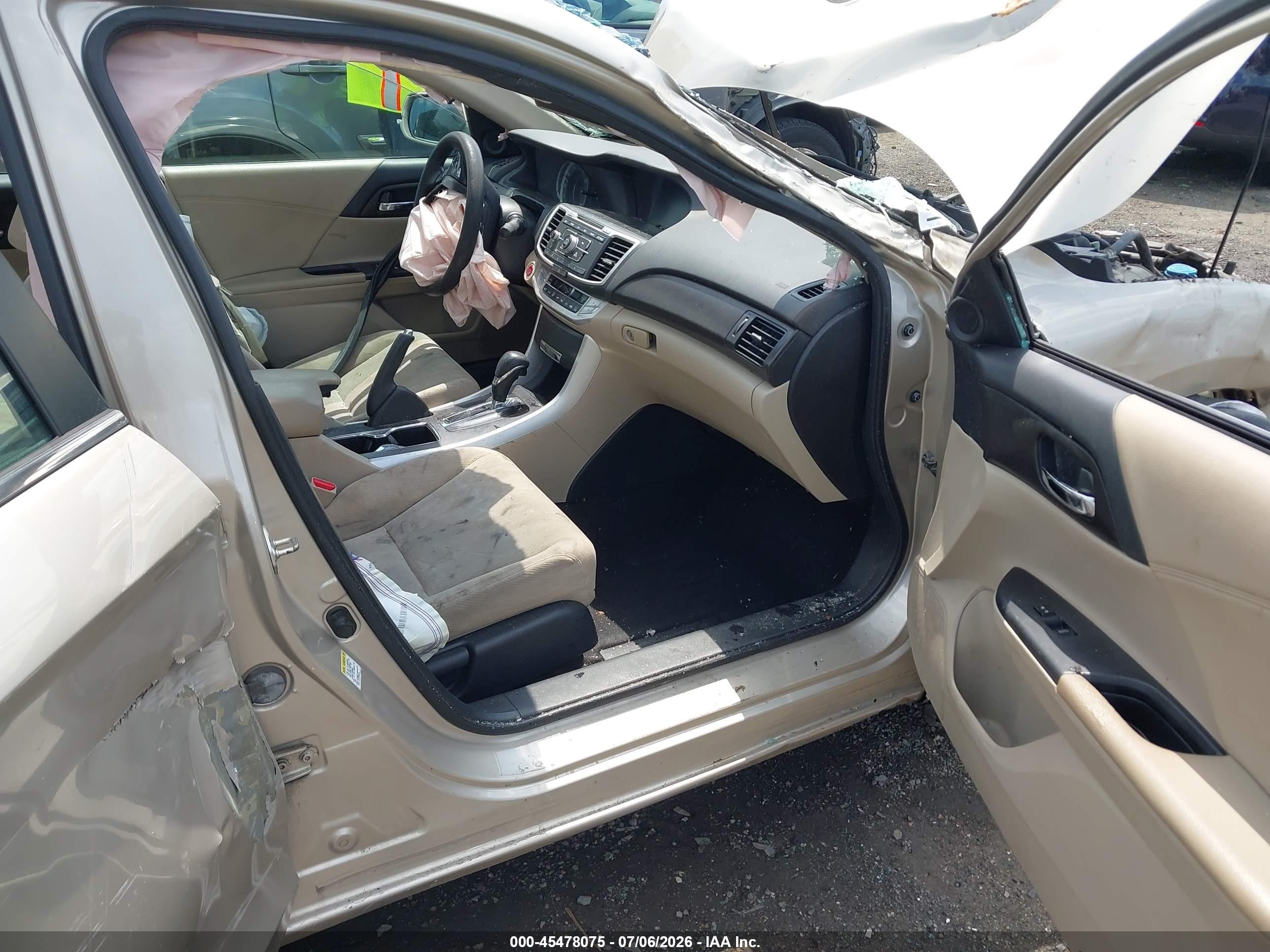 2013 Honda Accord Ex Champagne vin: 1HGCR2F78DA186357