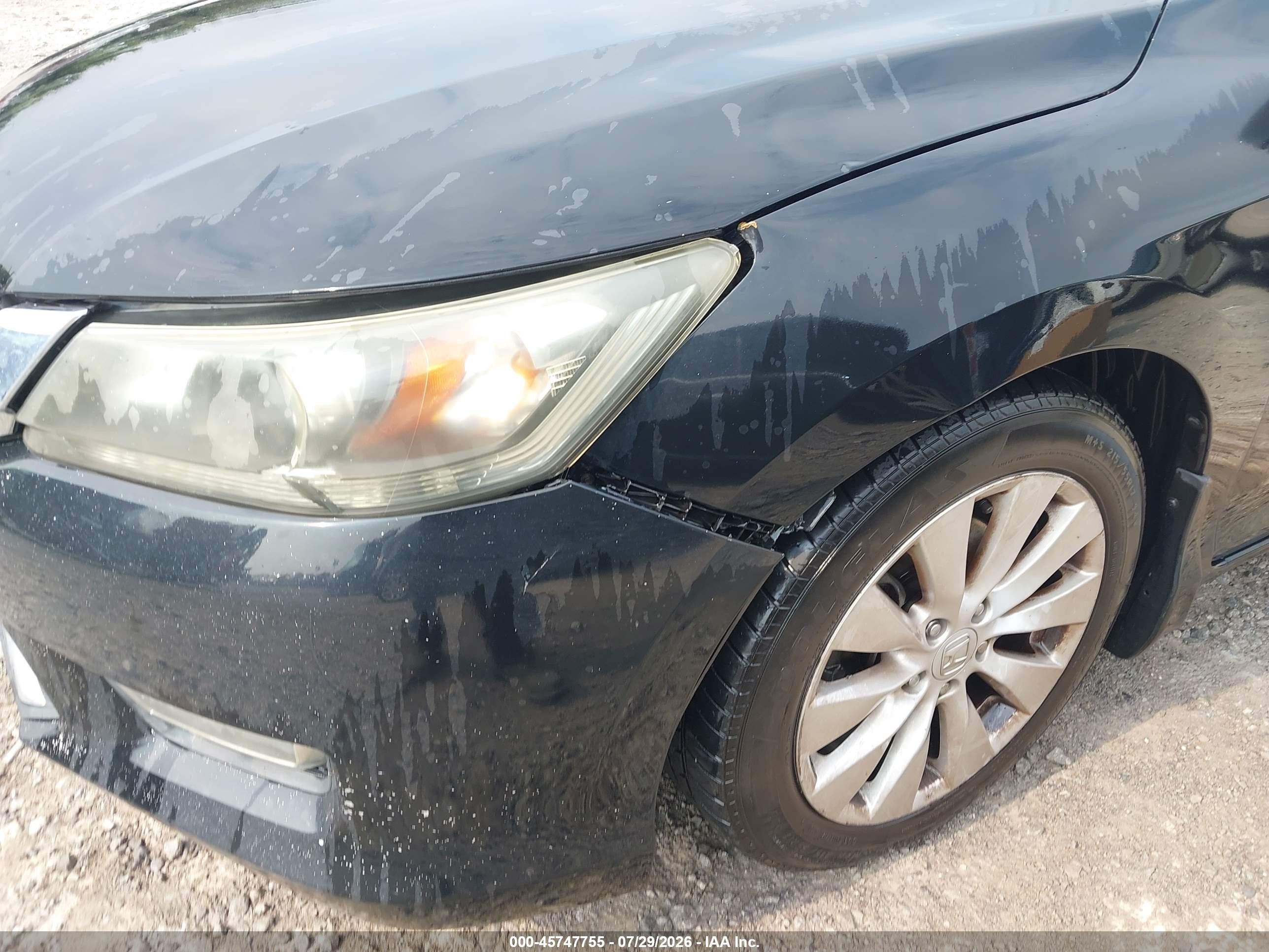 2013 Honda Accord Ex Black vin: 1HGCR2F78DA220622