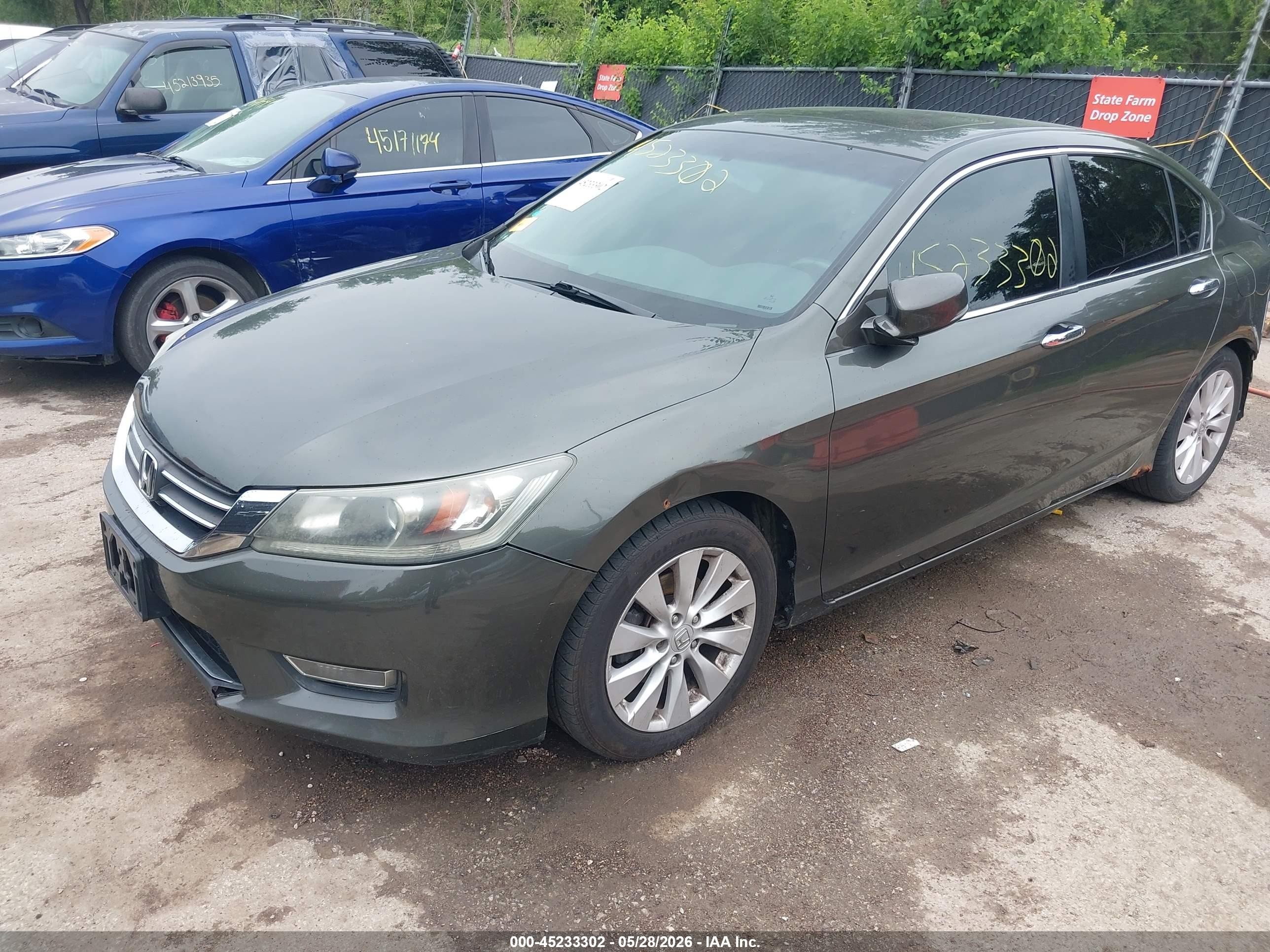 2013 Honda Accord Ex Black vin: 1HGCR2F78DA255015