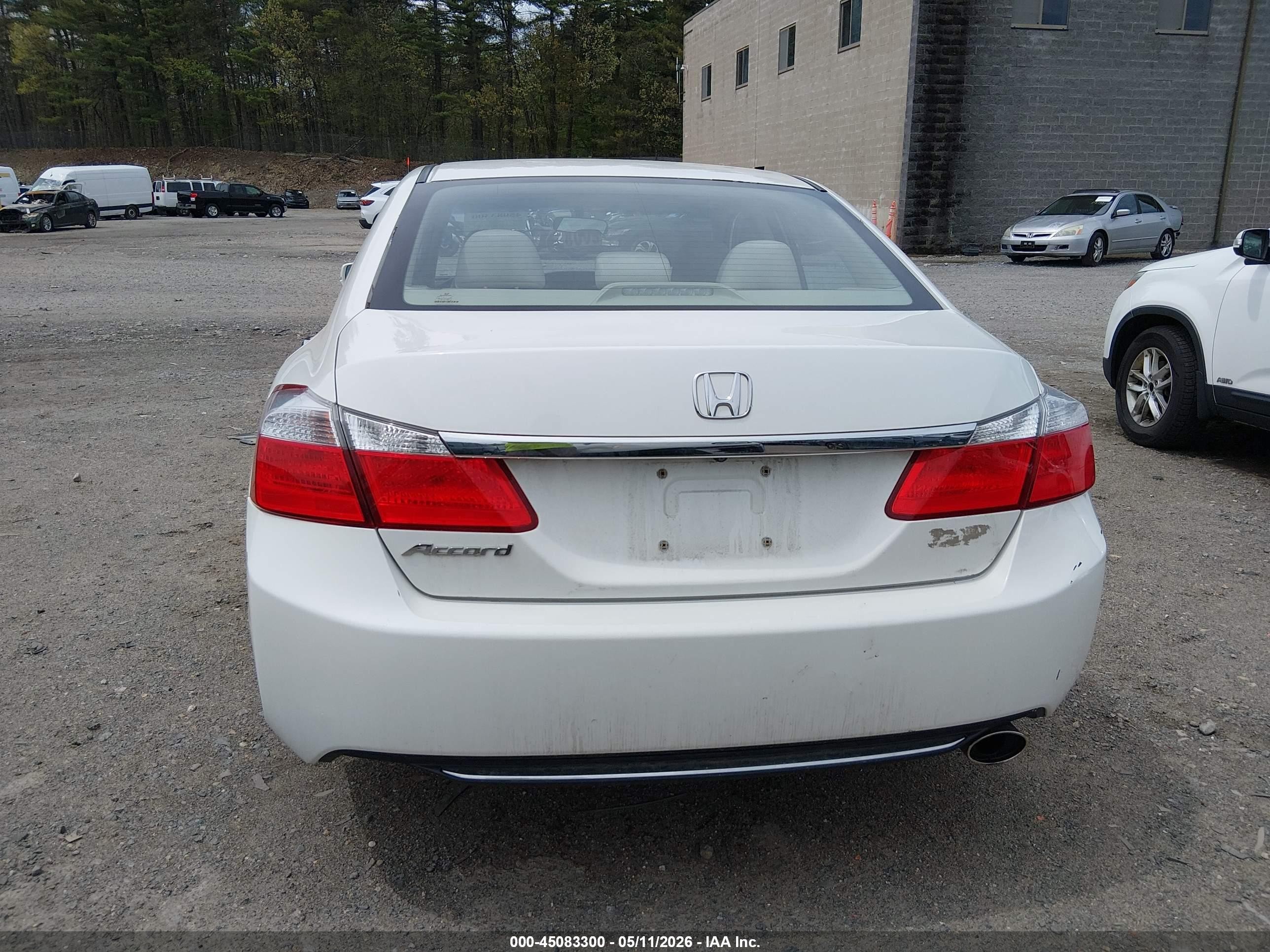 2013 Honda Accord Ex White vin: 1HGCR2F78DA260814