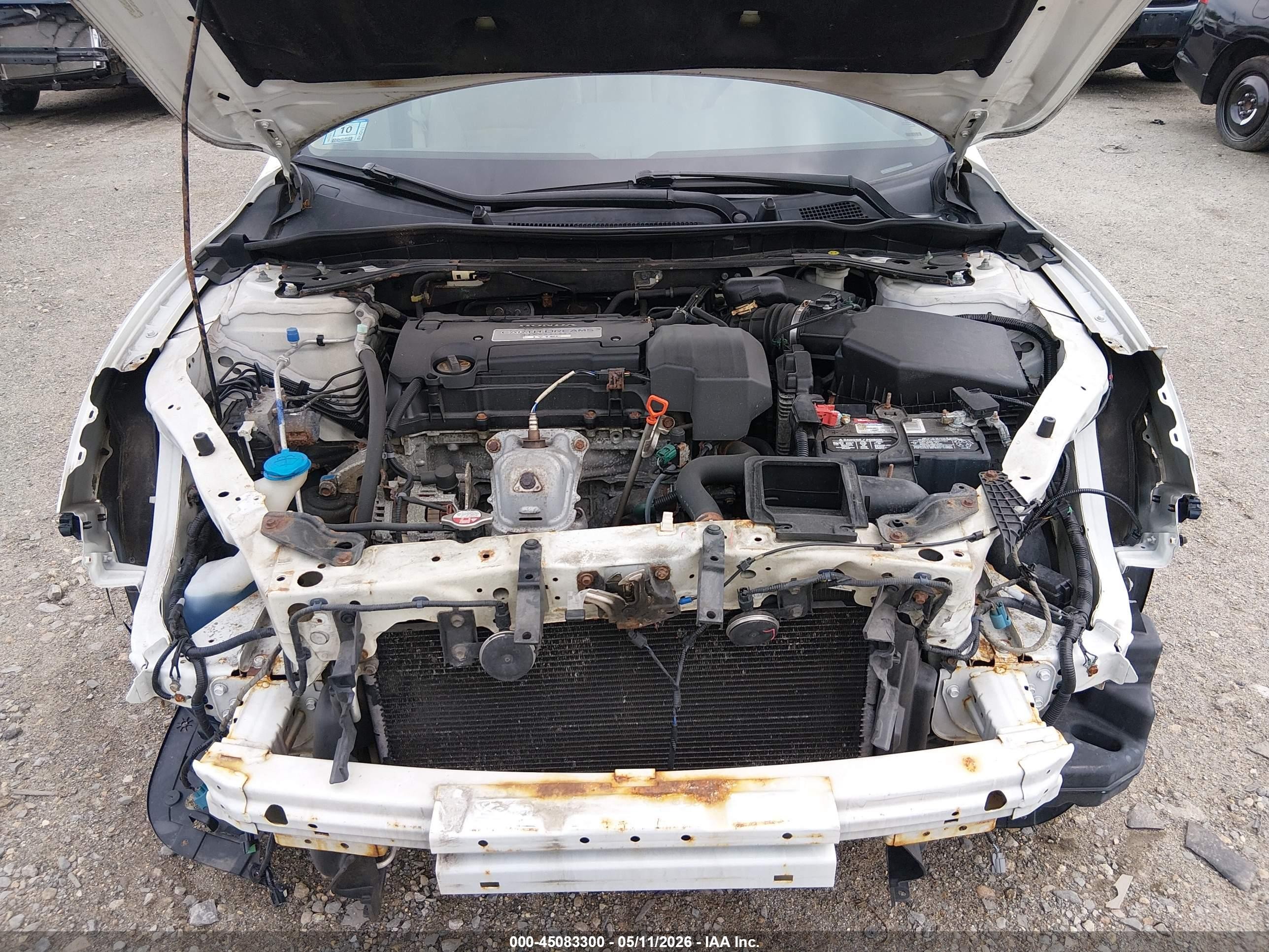 2013 Honda Accord Ex White vin: 1HGCR2F78DA260814
