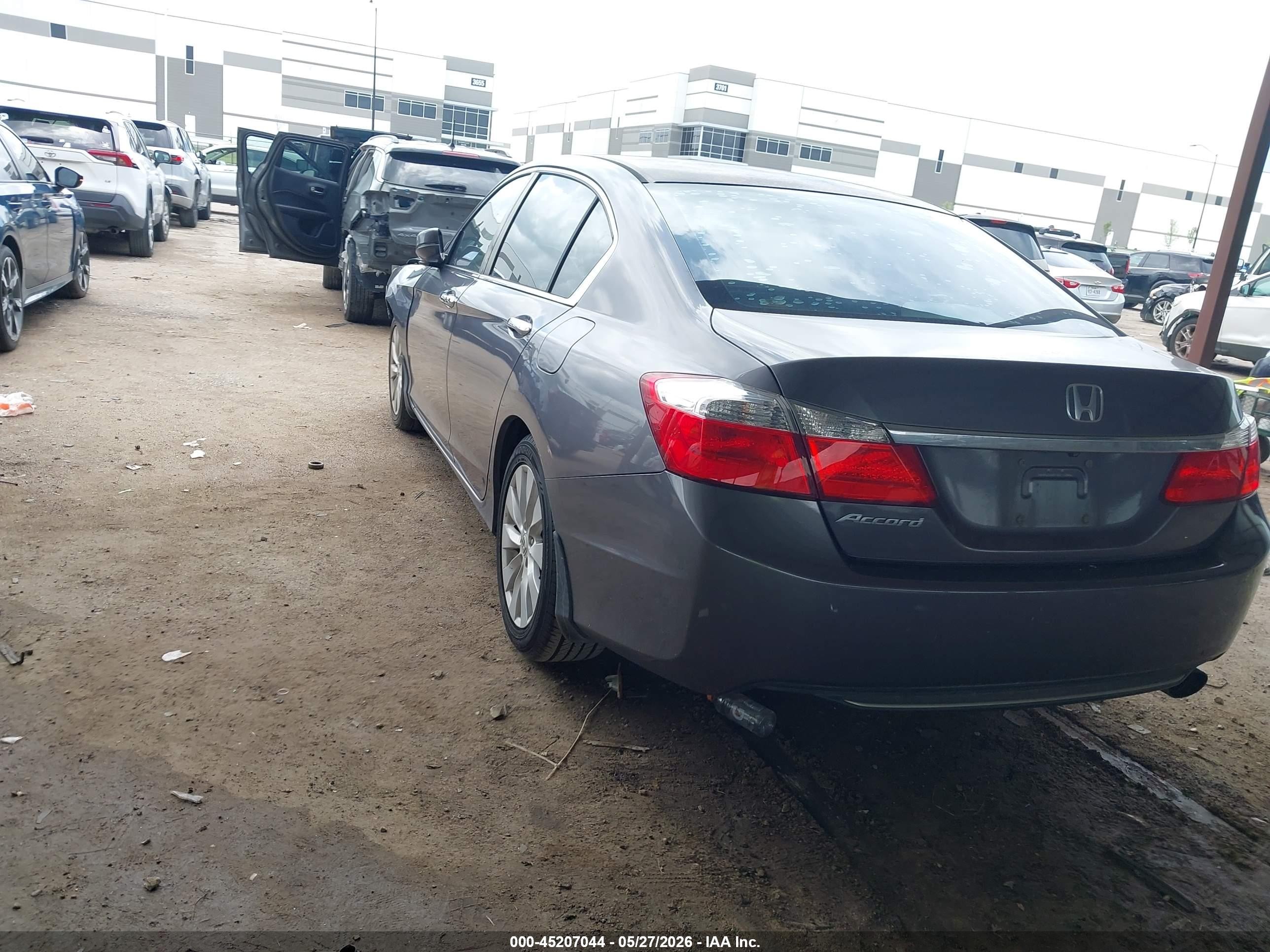 2015 Honda Accord Ex Gray vin: 1HGCR2F78FA001663