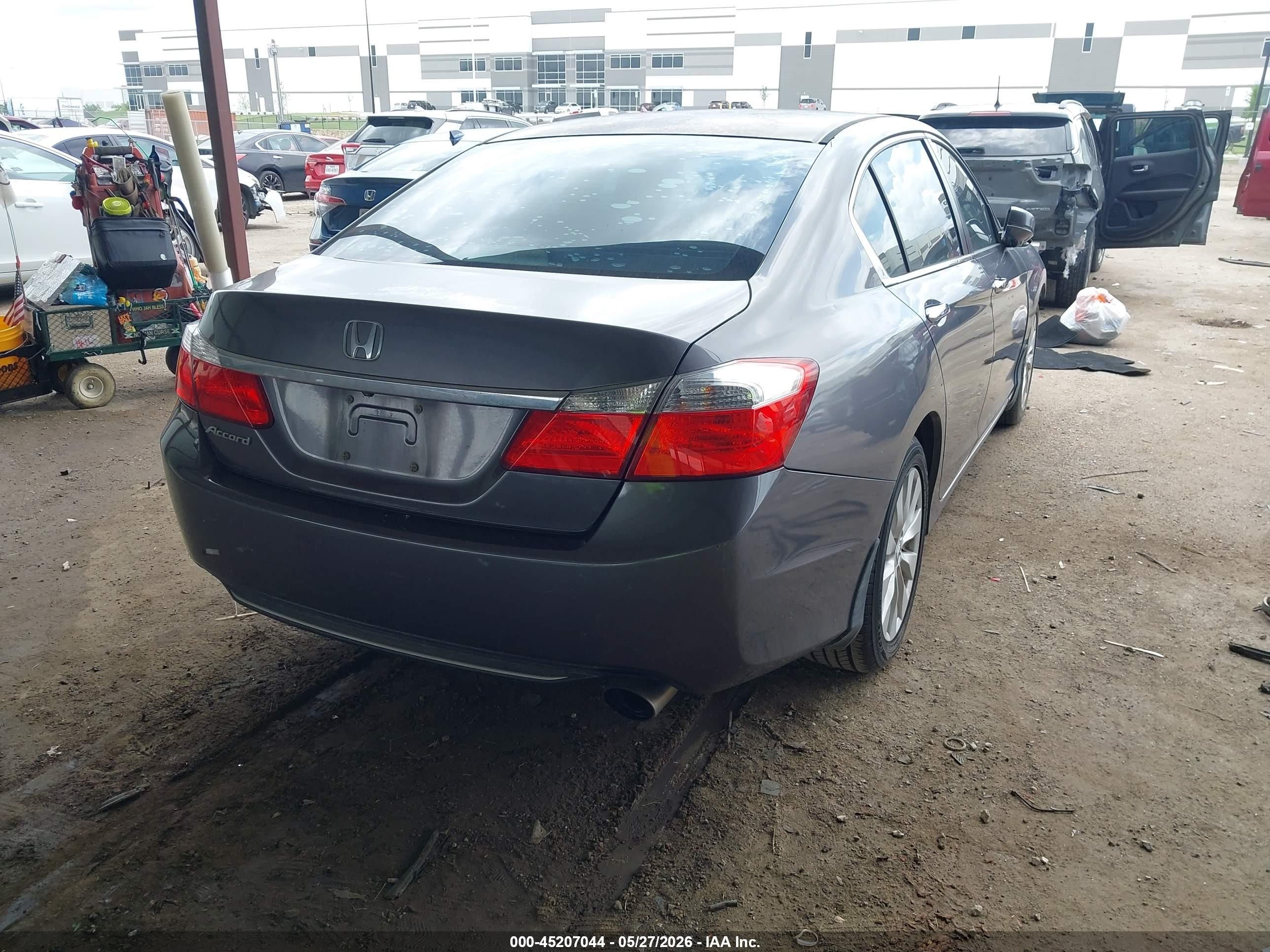2015 Honda Accord Ex Gray vin: 1HGCR2F78FA001663