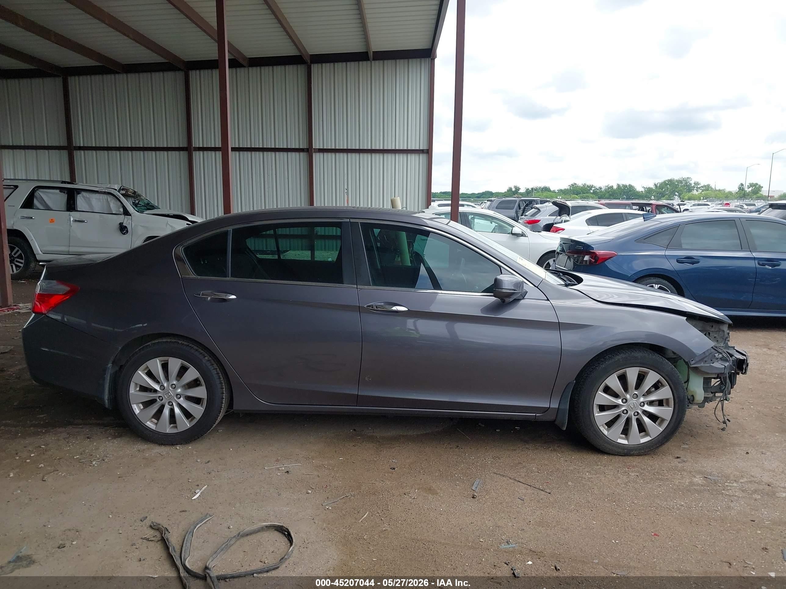2015 Honda Accord Ex Gray vin: 1HGCR2F78FA001663