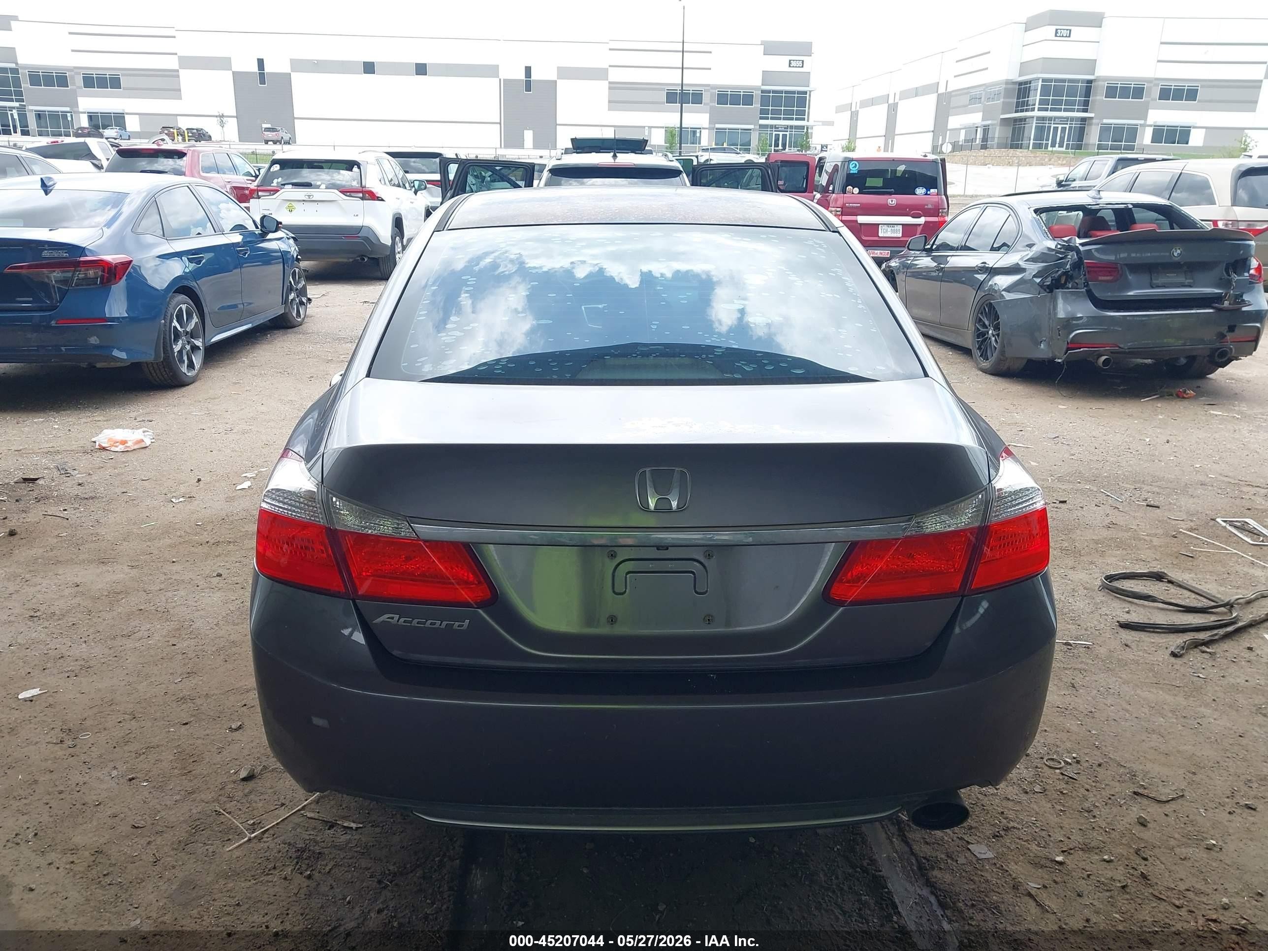 2015 Honda Accord Ex Gray vin: 1HGCR2F78FA001663