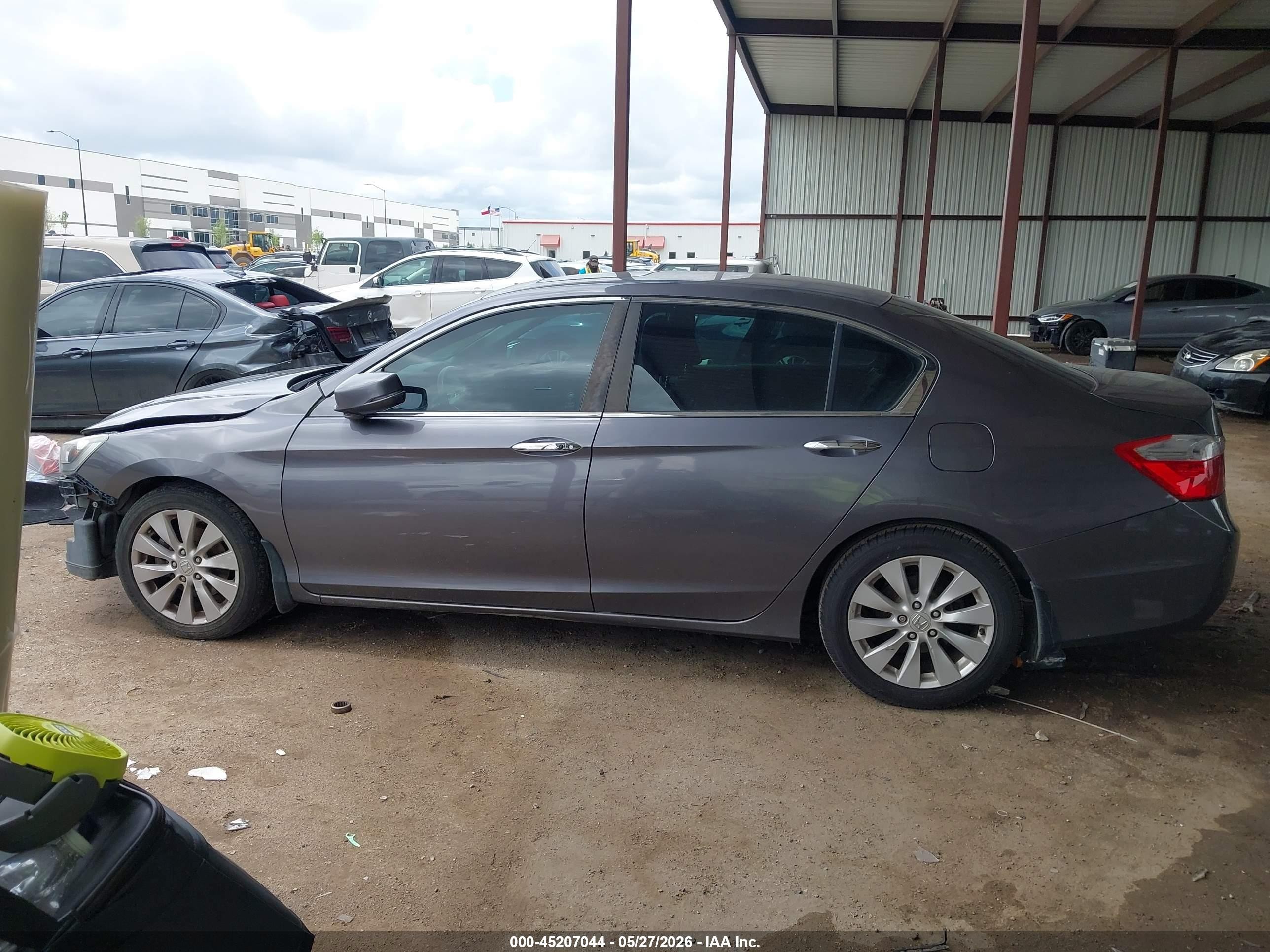 2015 Honda Accord Ex Gray vin: 1HGCR2F78FA001663
