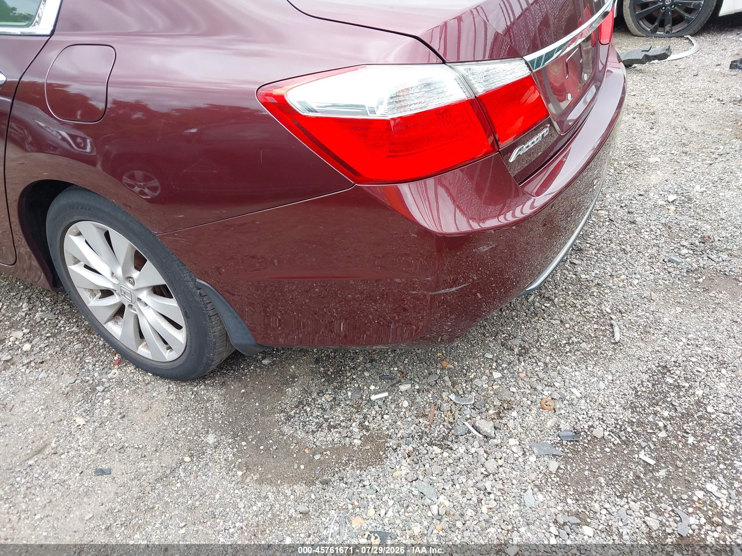 2015 Honda Accord Ex Burgundy vin: 1HGCR2F78FA026787