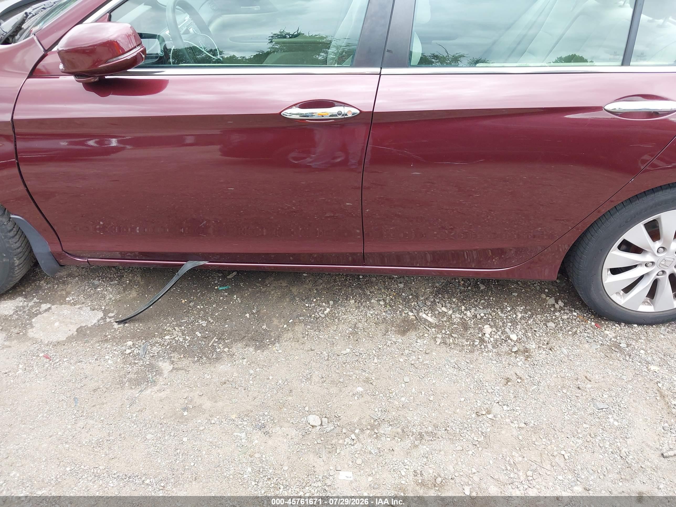 2015 Honda Accord Ex Burgundy vin: 1HGCR2F78FA026787