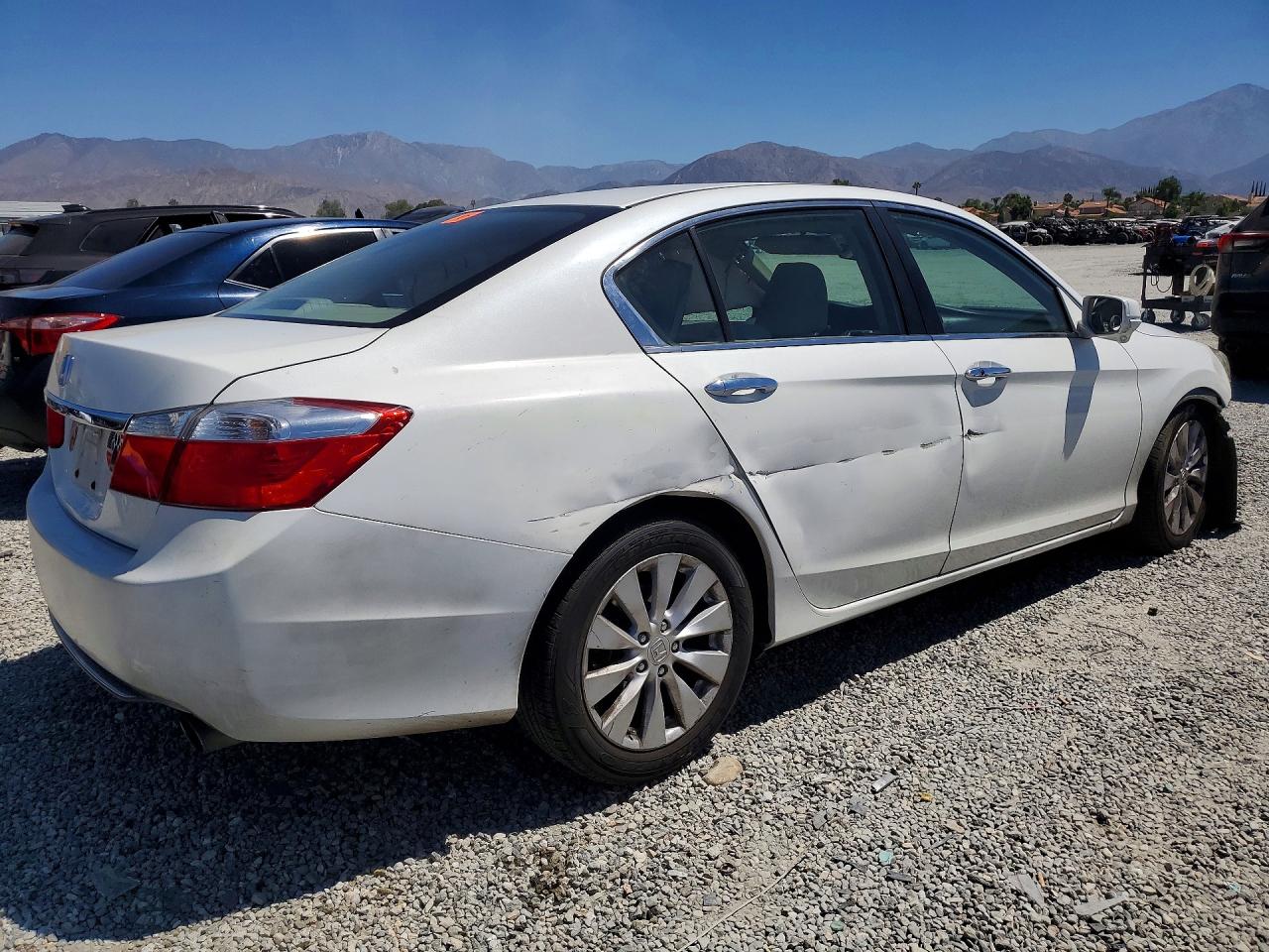 2015 Honda Accord Ex White vin: 1HGCR2F78FA027230