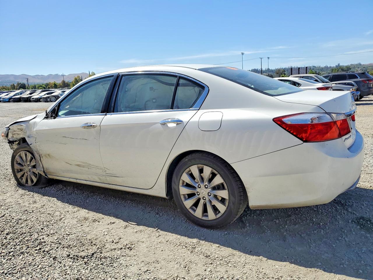 2015 Honda Accord Ex White vin: 1HGCR2F78FA027230