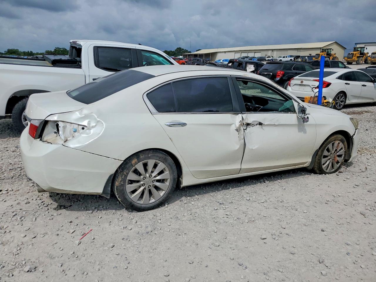 2015 Honda Accord Ex White vin: 1HGCR2F78FA061619