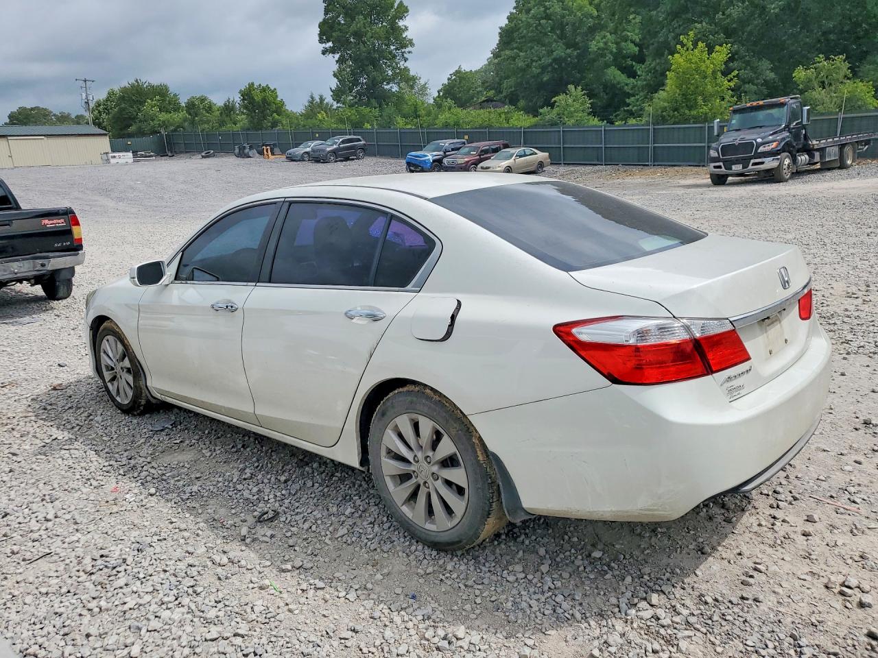 2015 Honda Accord Ex White vin: 1HGCR2F78FA061619