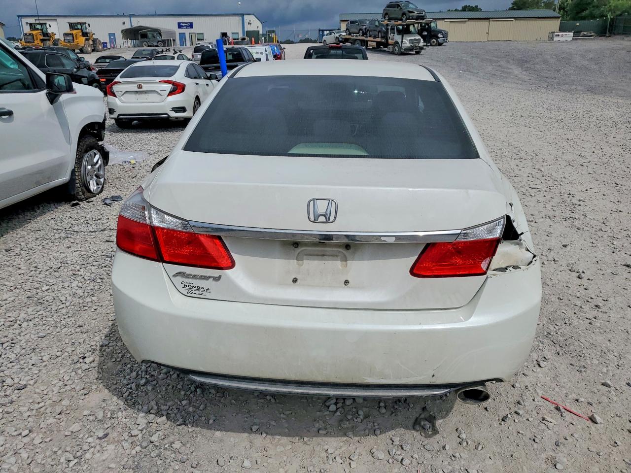 2015 Honda Accord Ex White vin: 1HGCR2F78FA061619