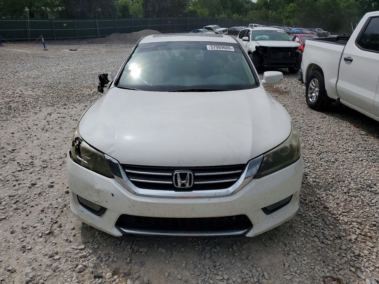 2015 Honda Accord Ex White vin: 1HGCR2F78FA061619