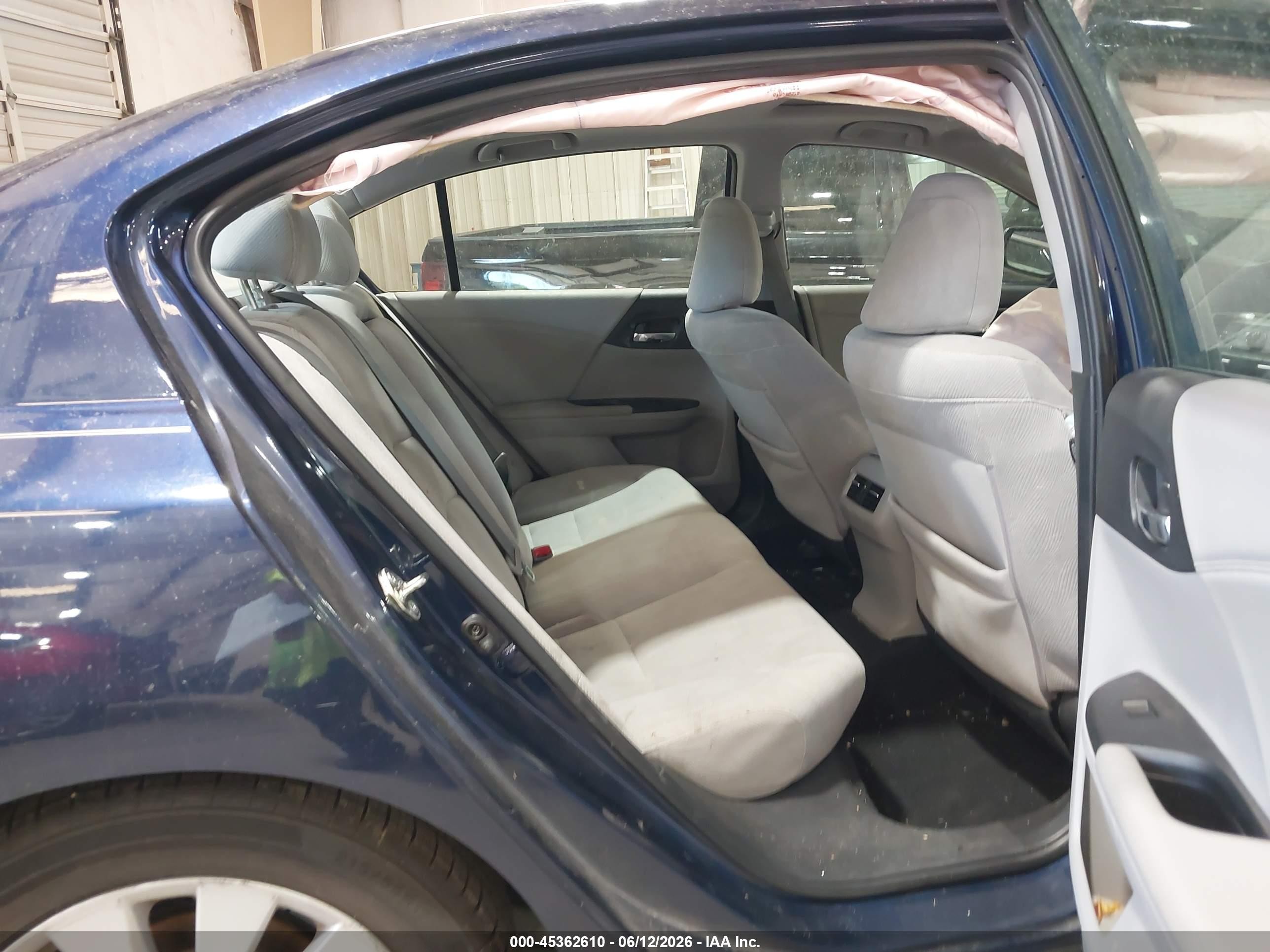 2015 Honda Accord Ex Blue vin: 1HGCR2F78FA114433
