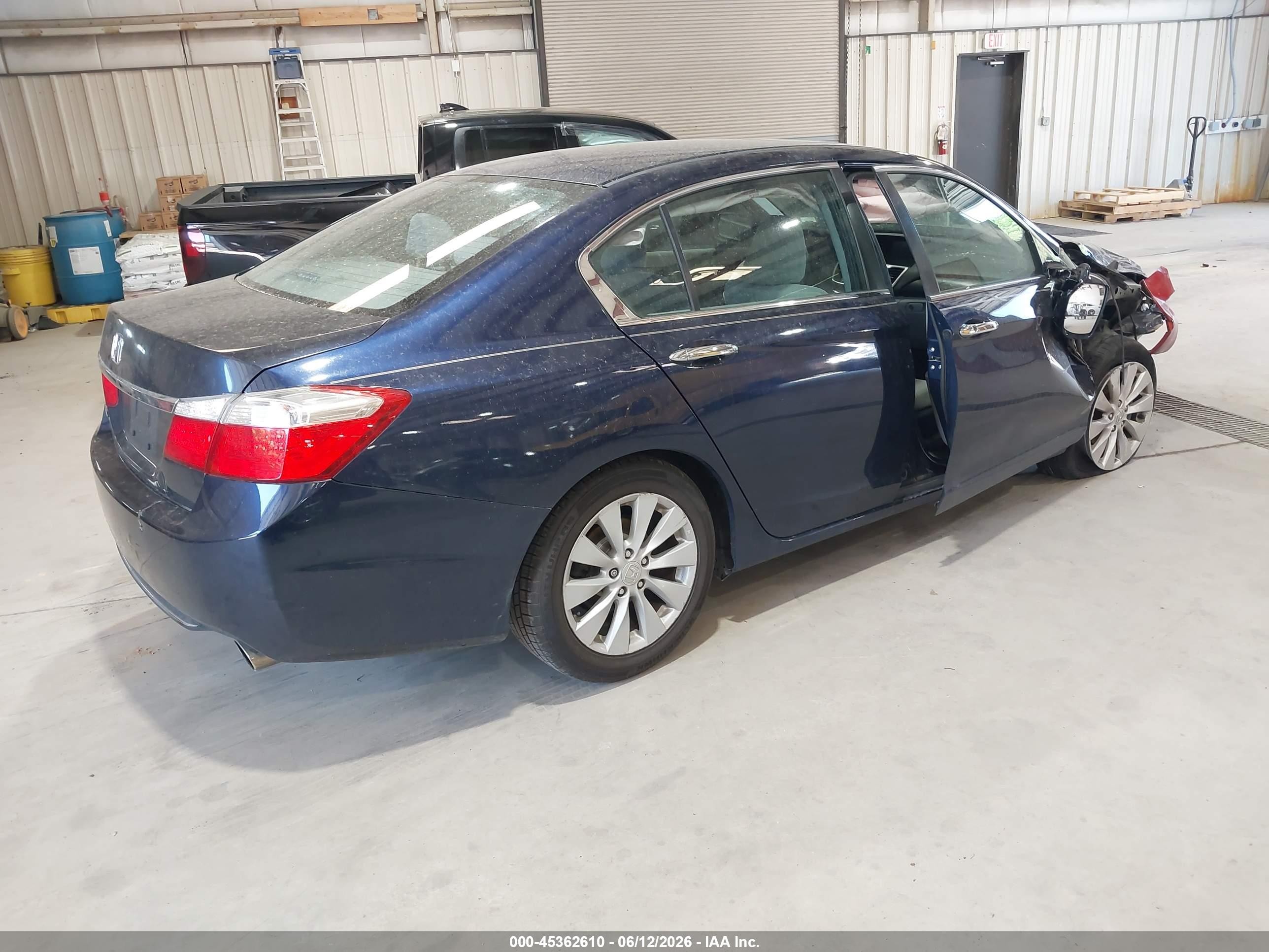 2015 Honda Accord Ex Blue vin: 1HGCR2F78FA114433