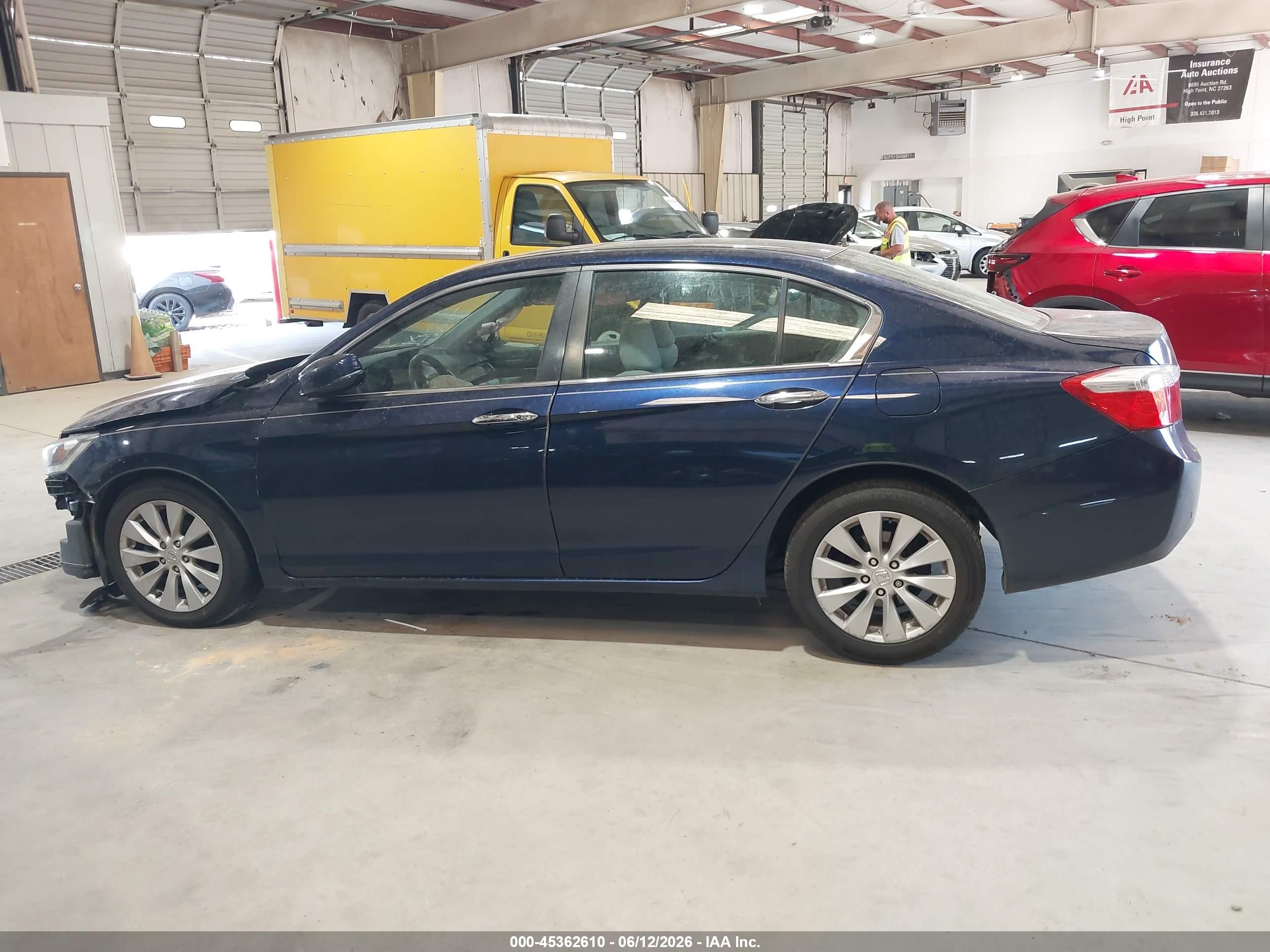 2015 Honda Accord Ex Blue vin: 1HGCR2F78FA114433