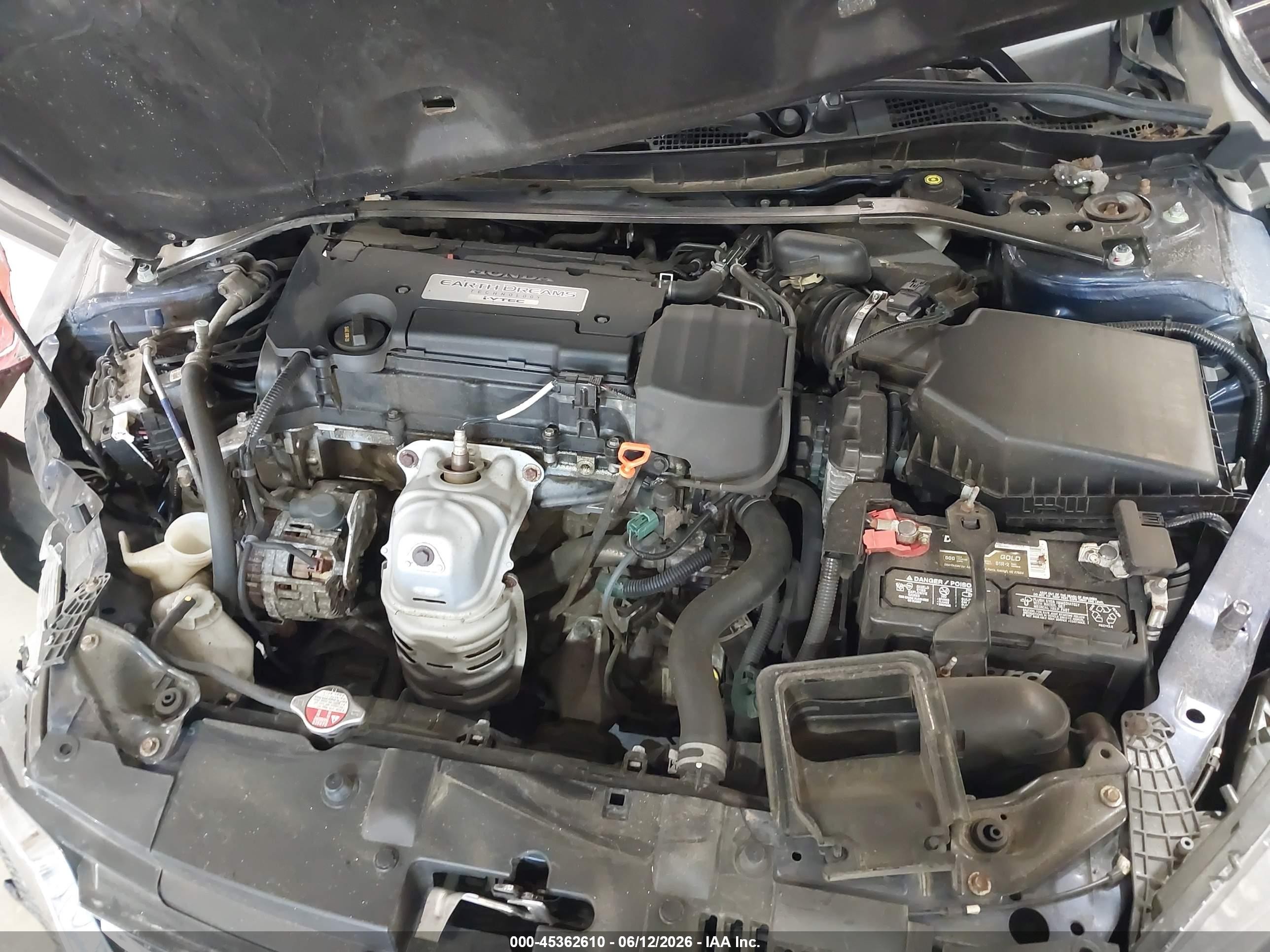 2015 Honda Accord Ex Blue vin: 1HGCR2F78FA114433