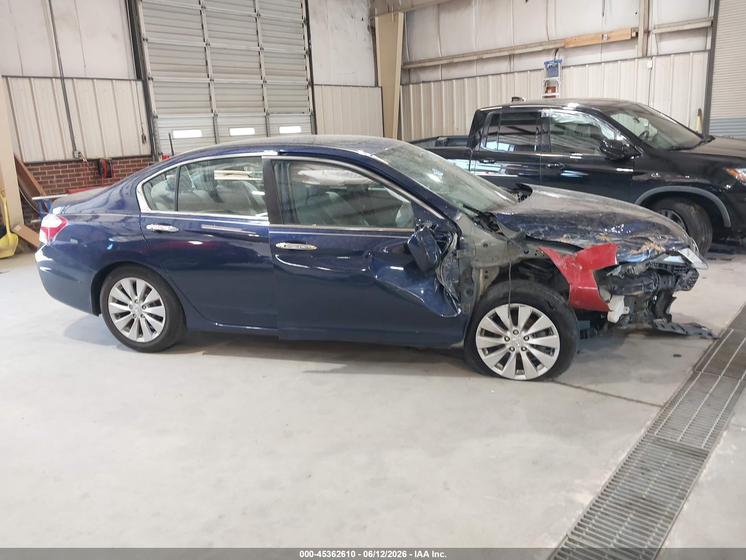 2015 Honda Accord Ex Blue vin: 1HGCR2F78FA114433