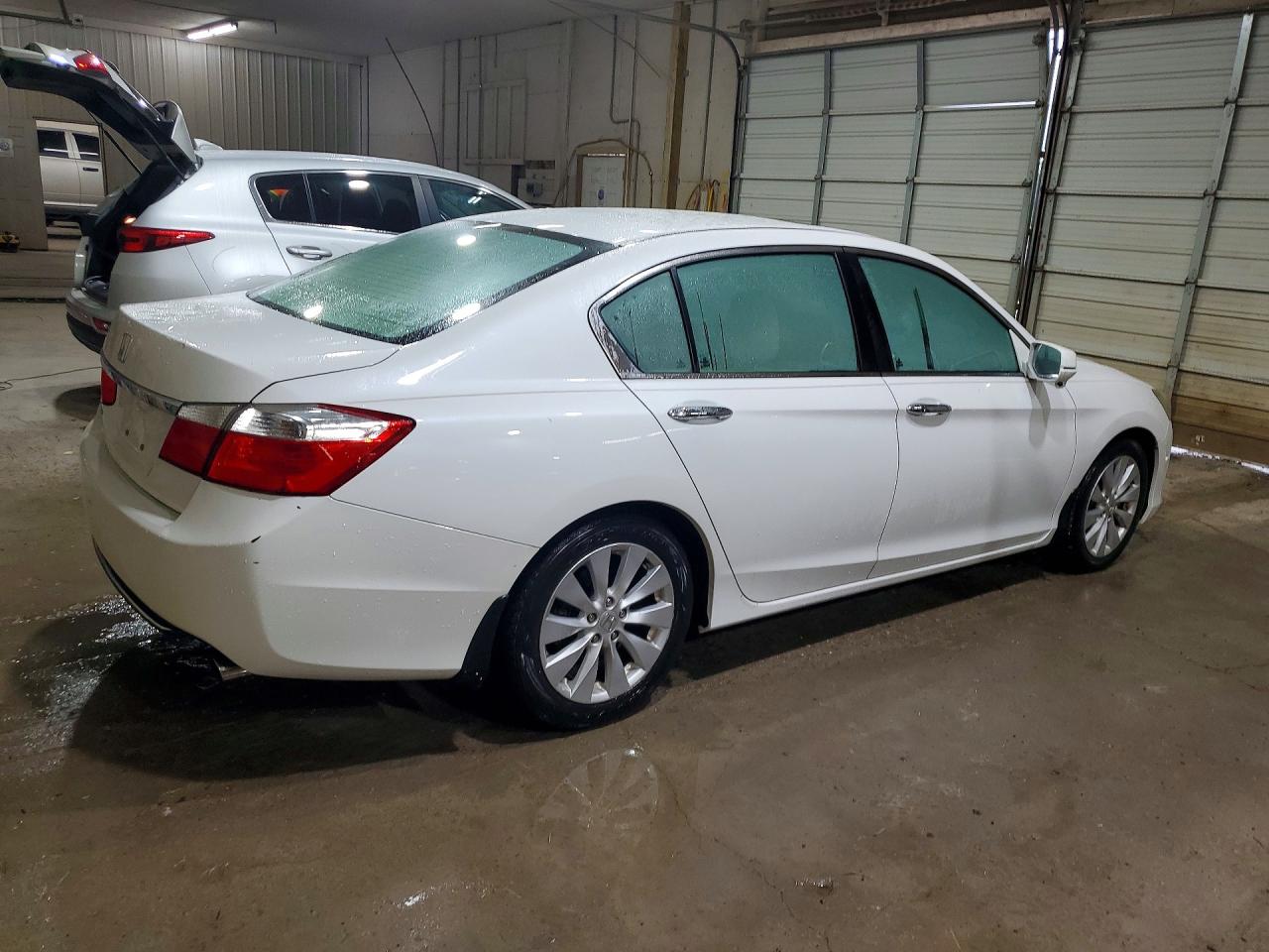 2015 Honda Accord Ex White vin: 1HGCR2F78FA148369
