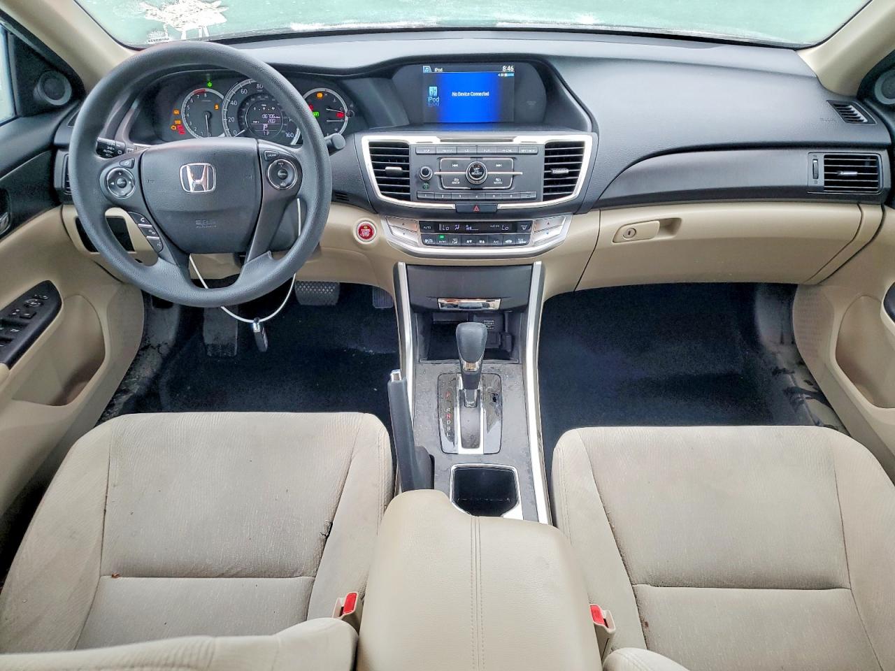 2015 Honda Accord Ex White vin: 1HGCR2F78FA148369
