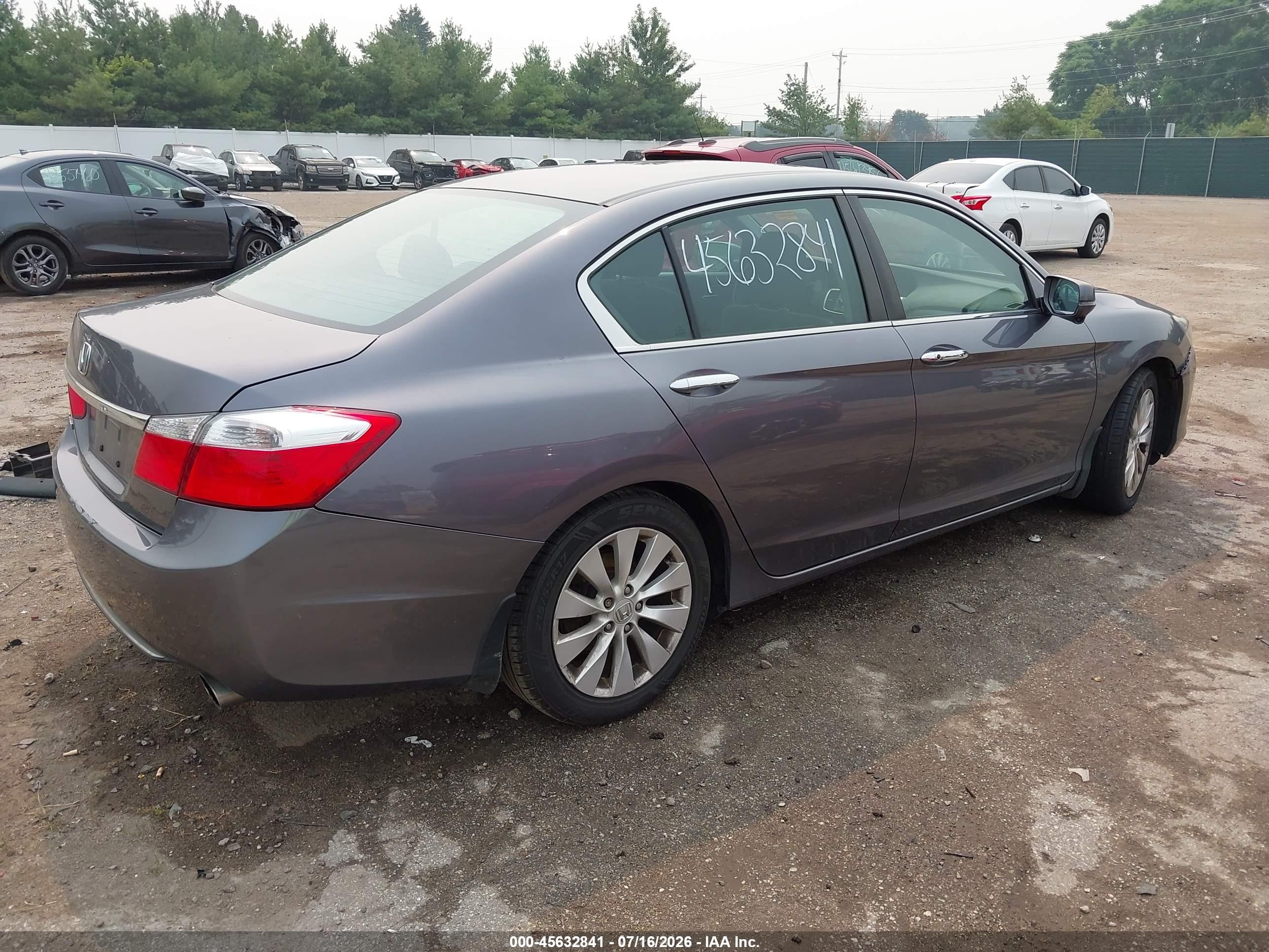 2015 Honda Accord Ex Gray vin: 1HGCR2F78FA188693