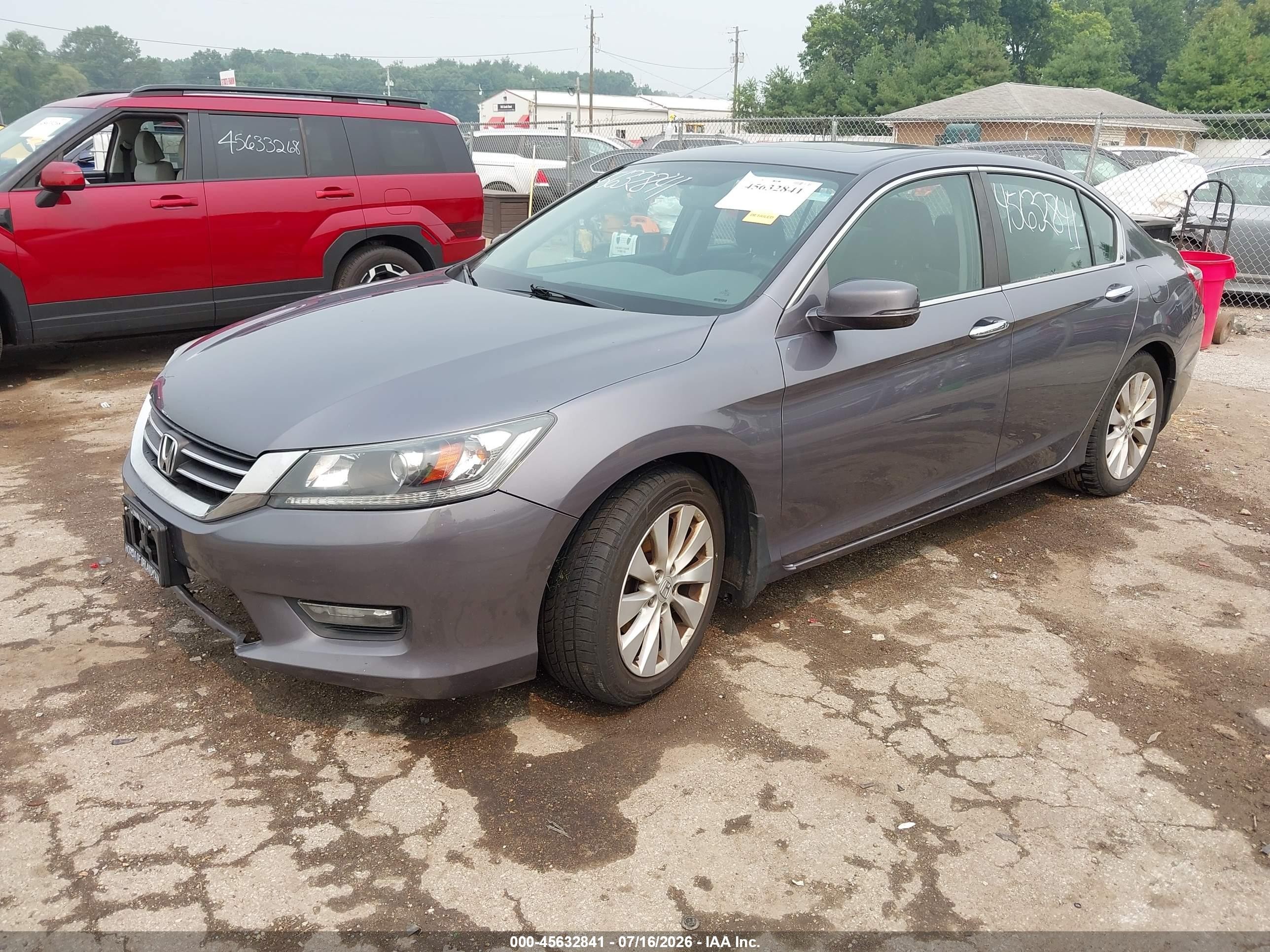 2015 Honda Accord Ex Gray vin: 1HGCR2F78FA188693