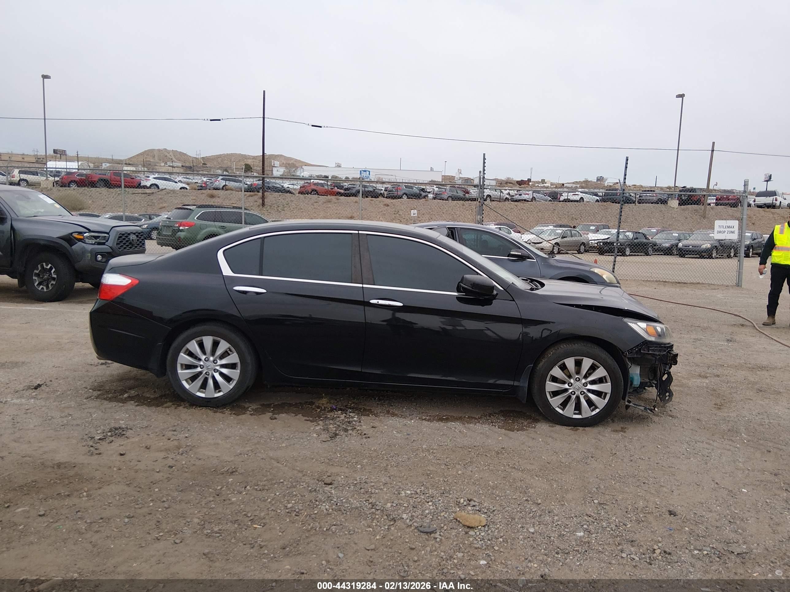 2015 Honda Accord Ex Черный vin: 1HGCR2F78FA242686