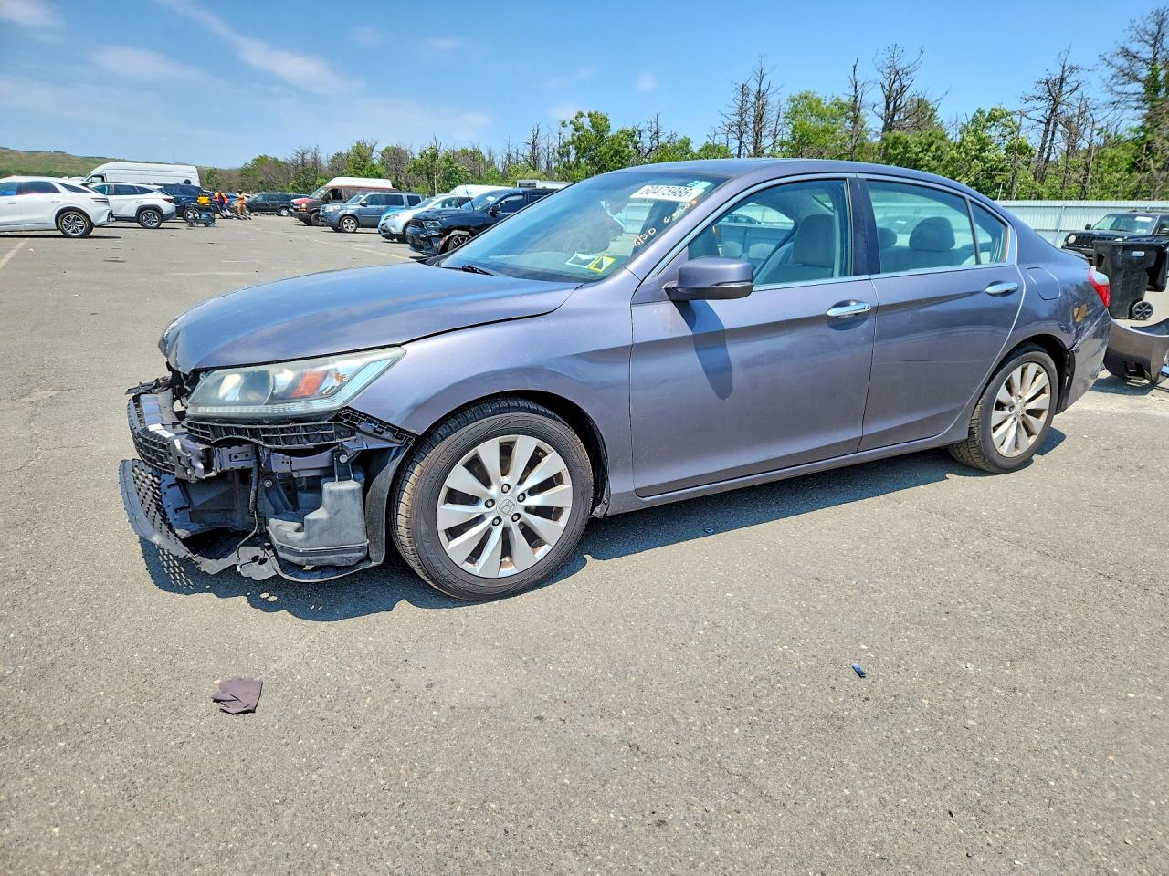 2015 Honda Accord Ex Gray vin: 1HGCR2F78FA254482