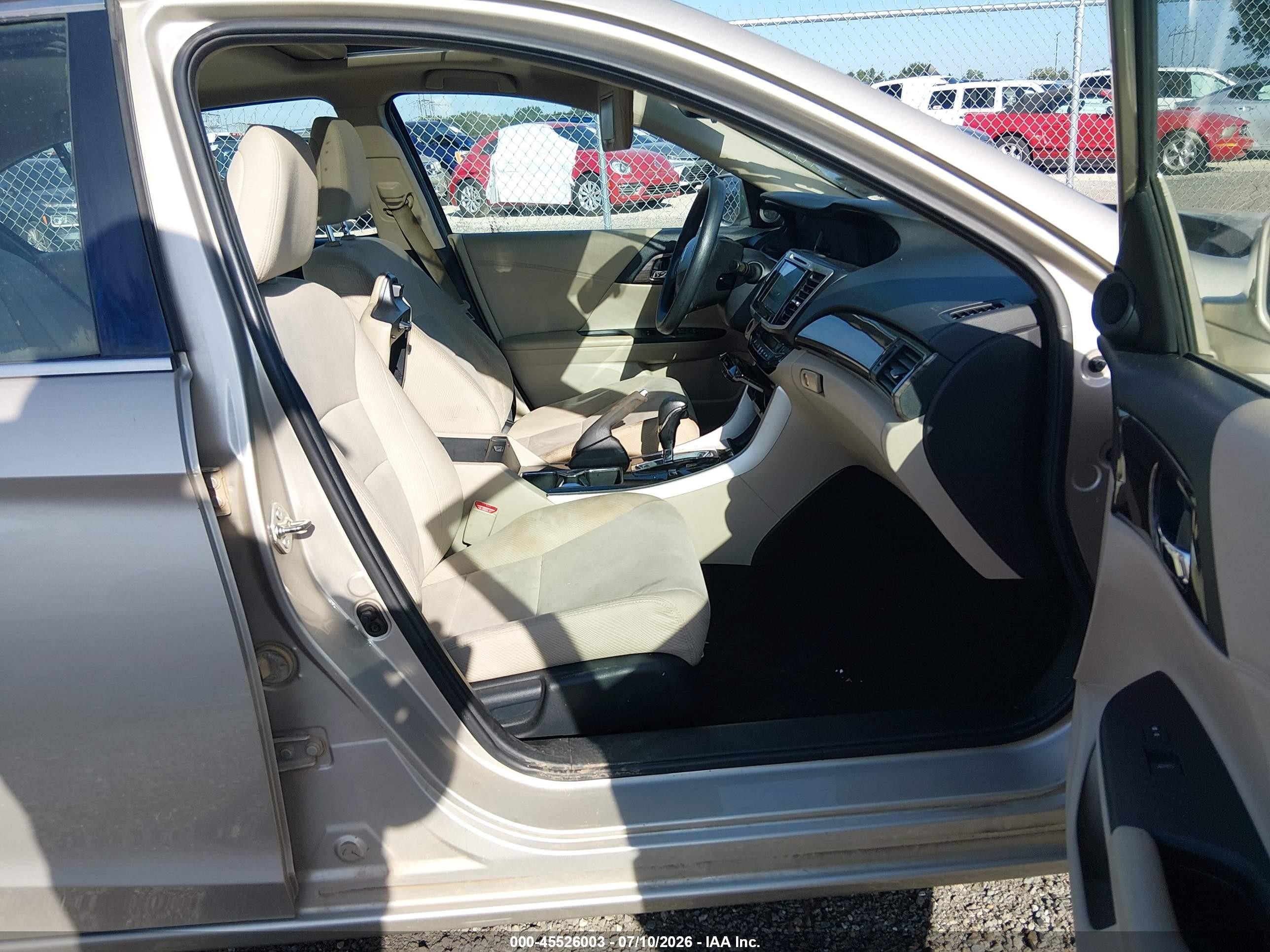 2016 Honda Accord Ex Бежевый vin: 1HGCR2F78GA057958