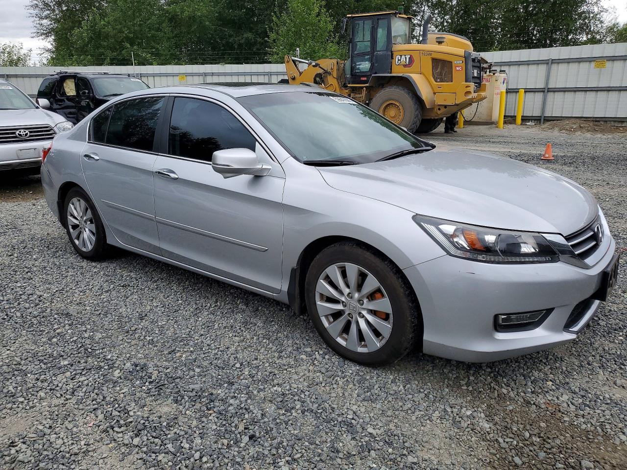 2013 Honda Accord Ex Silver vin: 1HGCR2F79DA011518