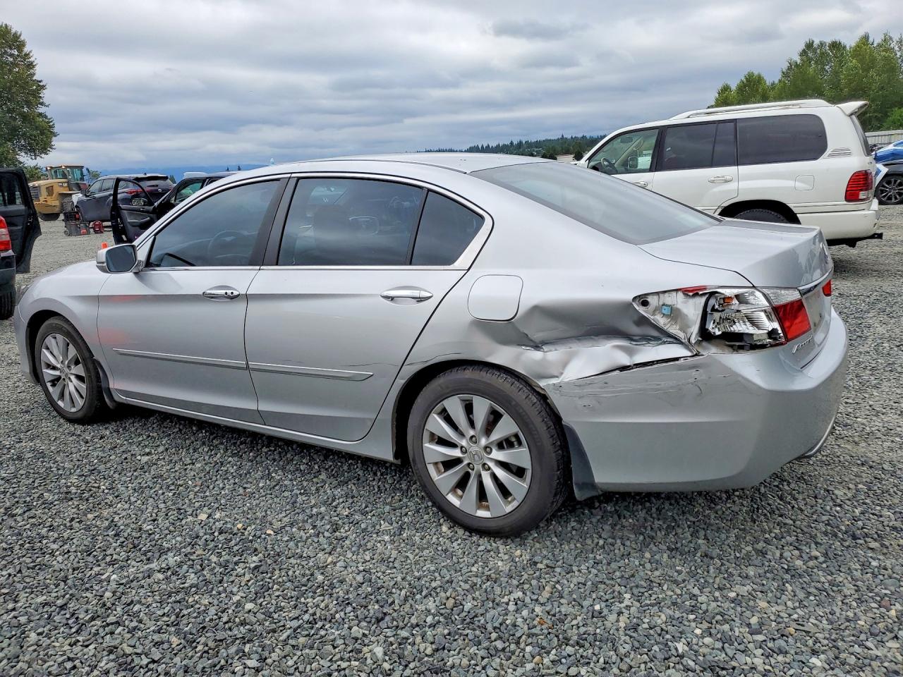 2013 Honda Accord Ex Silver vin: 1HGCR2F79DA011518