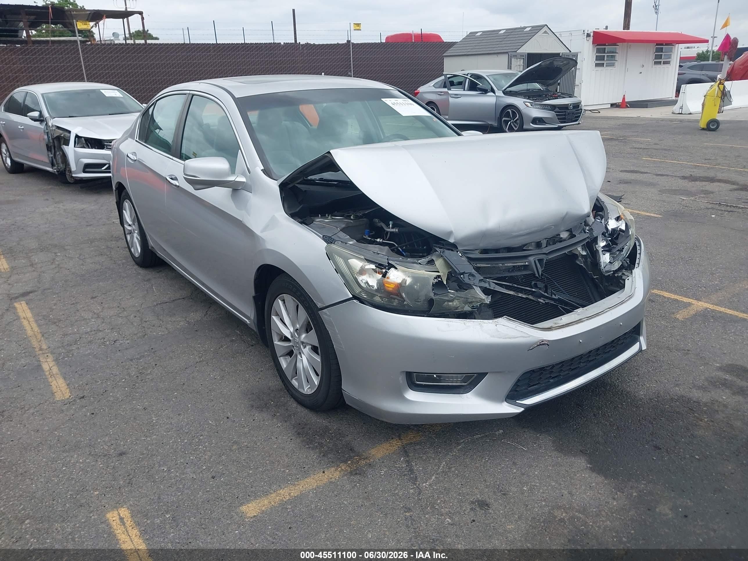 2013 Honda Accord Ex Silver vin: 1HGCR2F79DA108122