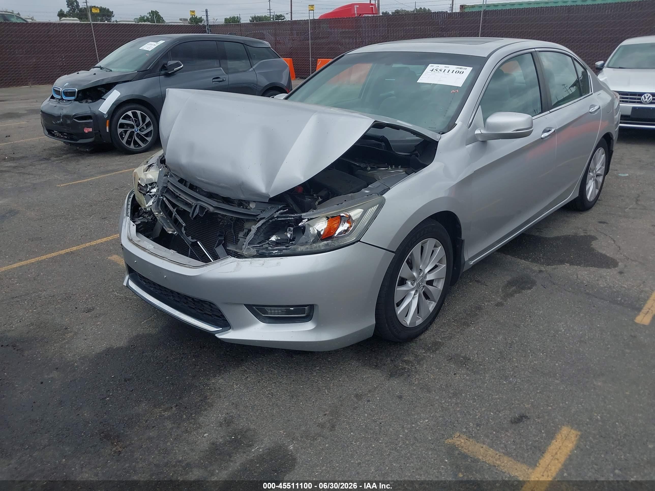 2013 Honda Accord Ex Silver vin: 1HGCR2F79DA108122