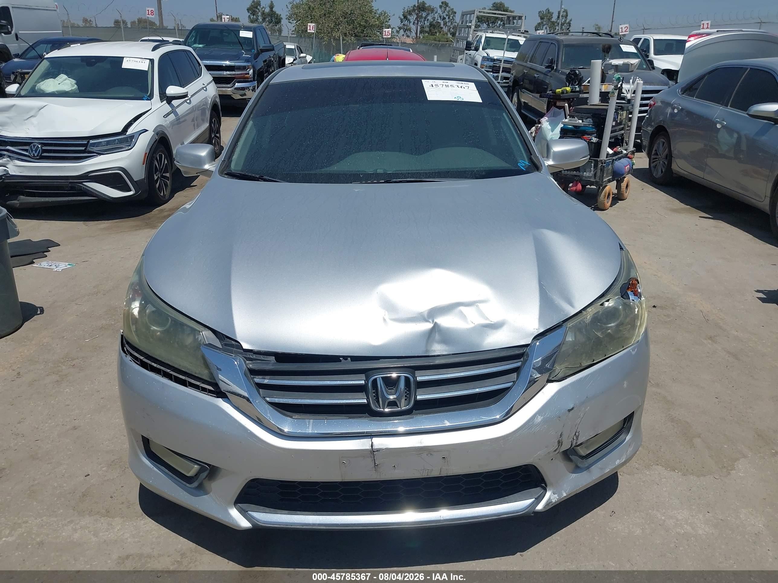 2013 Honda Accord Ex Серый vin: 1HGCR2F79DA108556