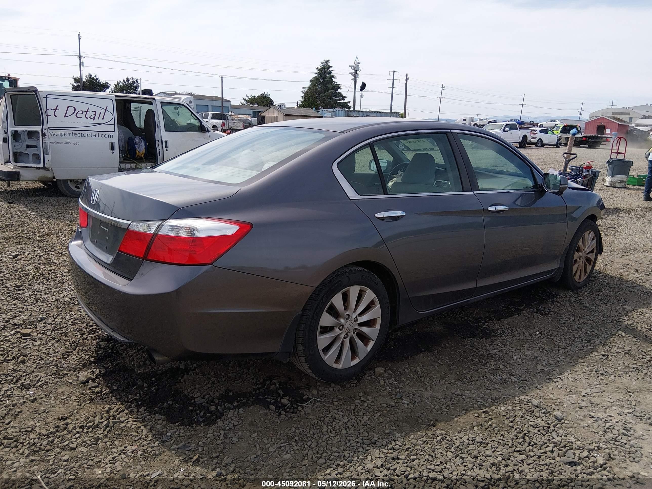 2013 Honda Accord Ex Gray vin: 1HGCR2F79DA141508
