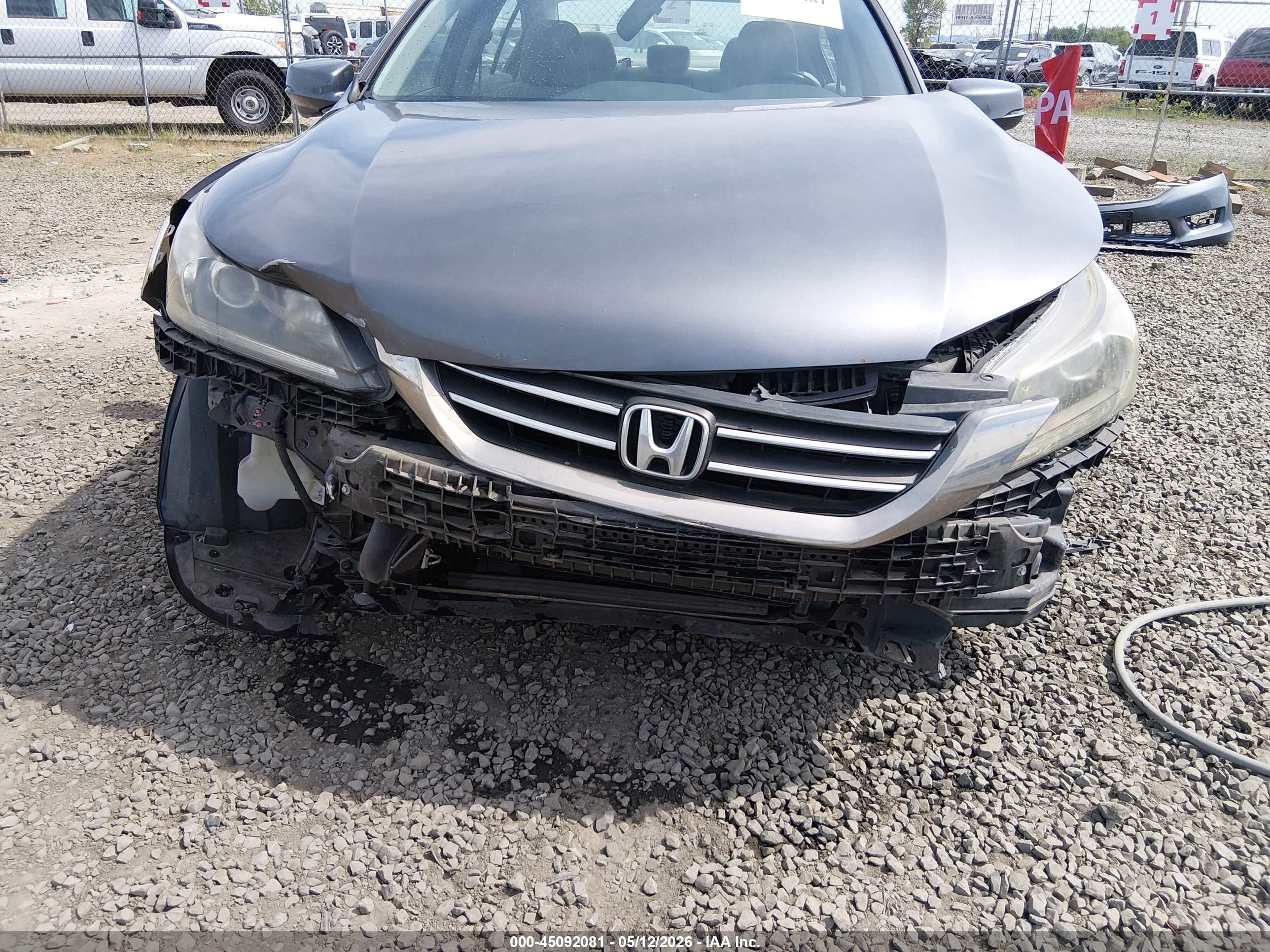 2013 Honda Accord Ex Gray vin: 1HGCR2F79DA141508