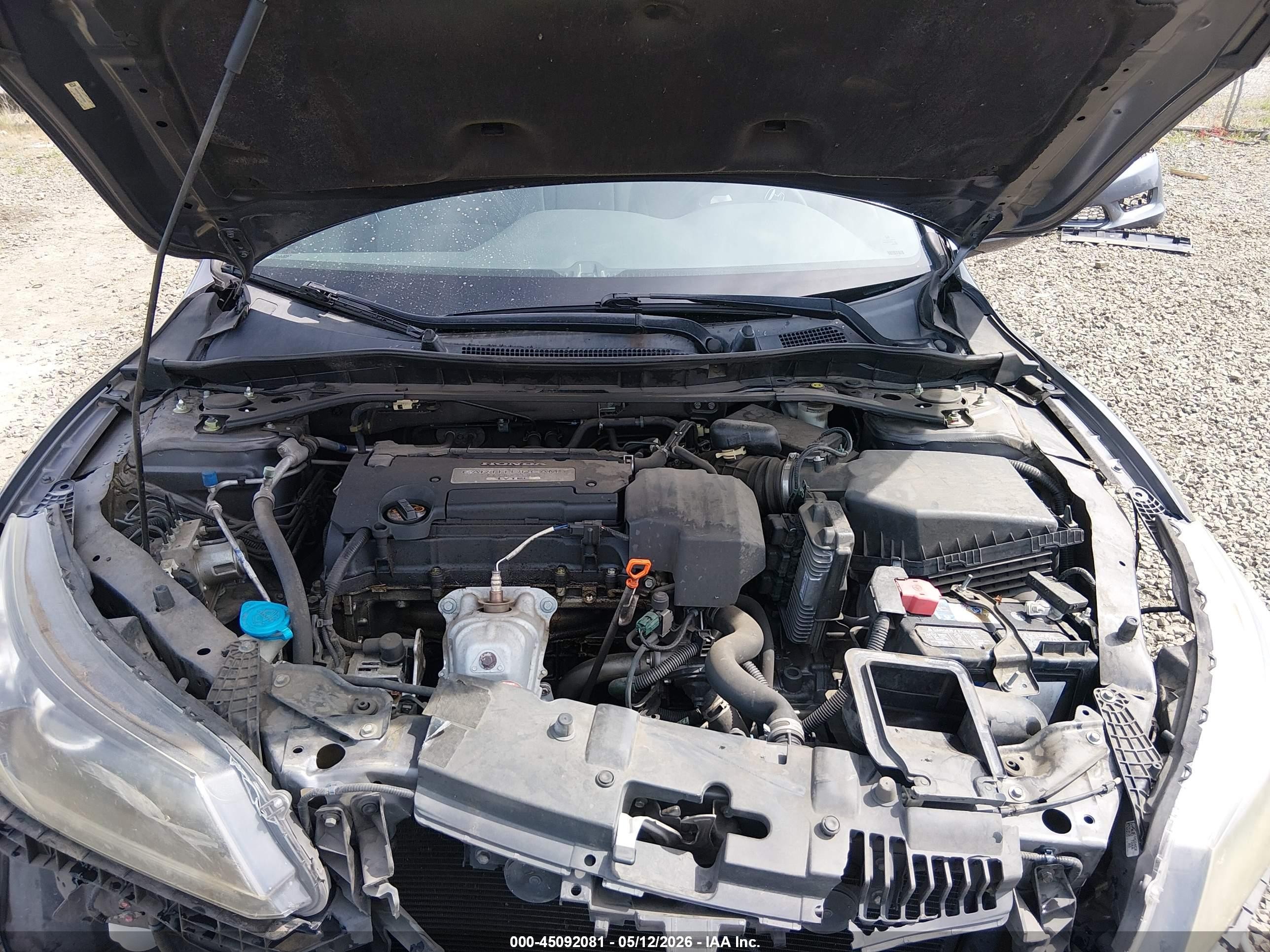 2013 Honda Accord Ex Gray vin: 1HGCR2F79DA141508